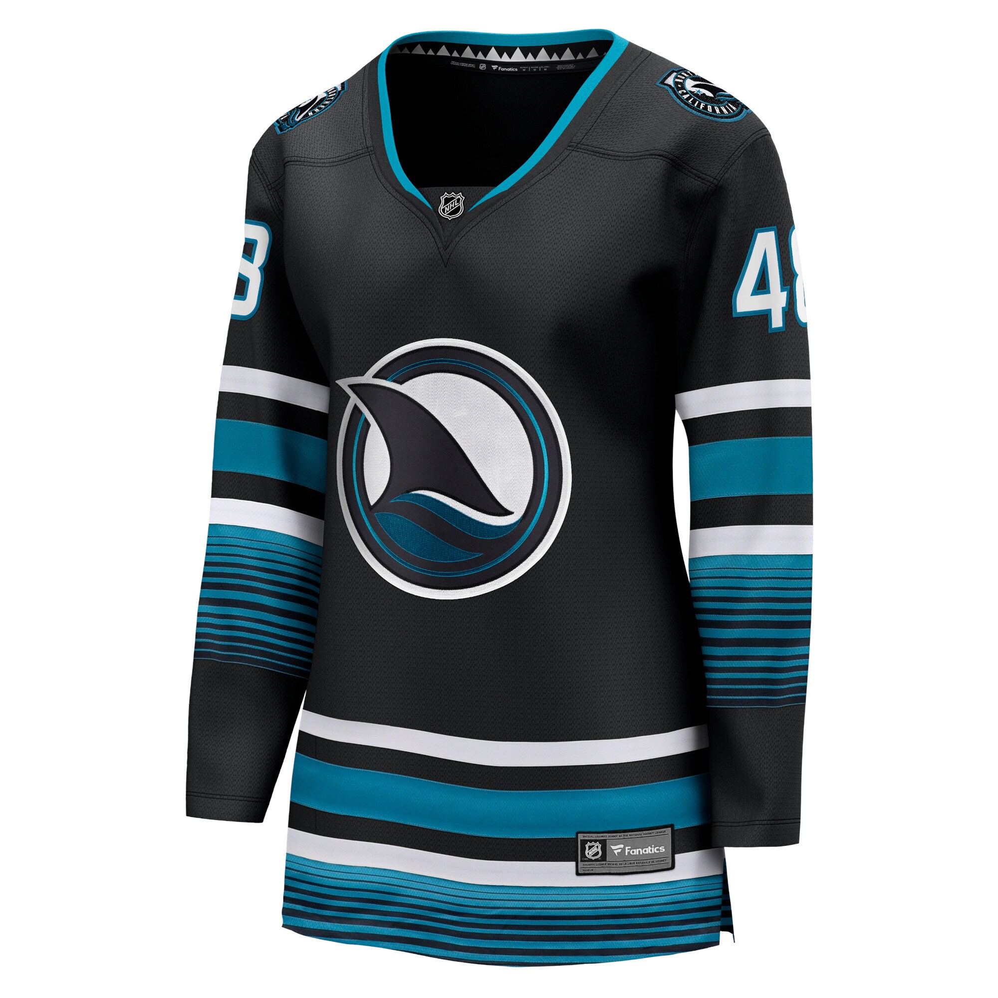 Alternative view of Women's San Jose Sharks Tomas Hertl Black Alternate Premier Breakaway Player Hockey Jersey - JS706 