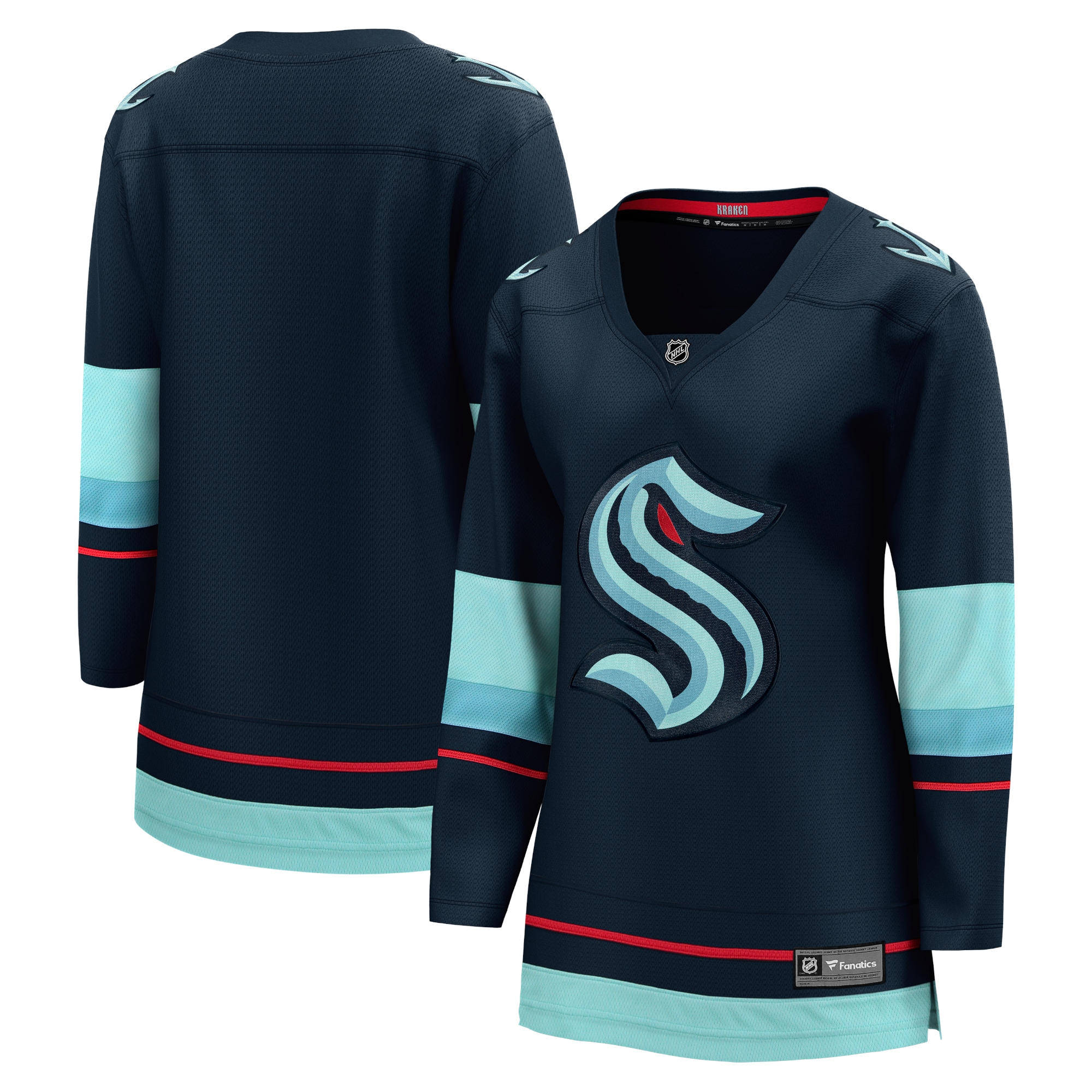 Women's Seattle Kraken Navy Home Breakaway Hockey Jersey - JS604 