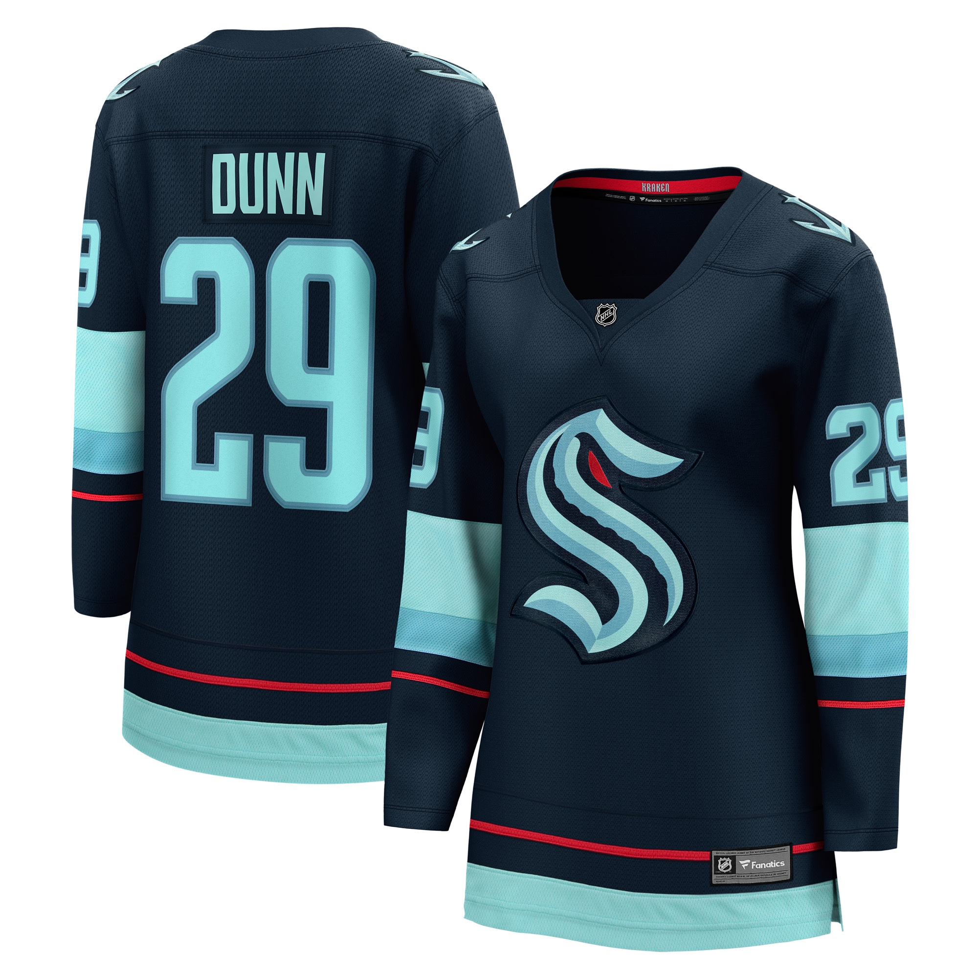 Women's Seattle Kraken Vince Dunn Deep Sea Blue Home Breakaway Player Hockey Jersey - JS849 