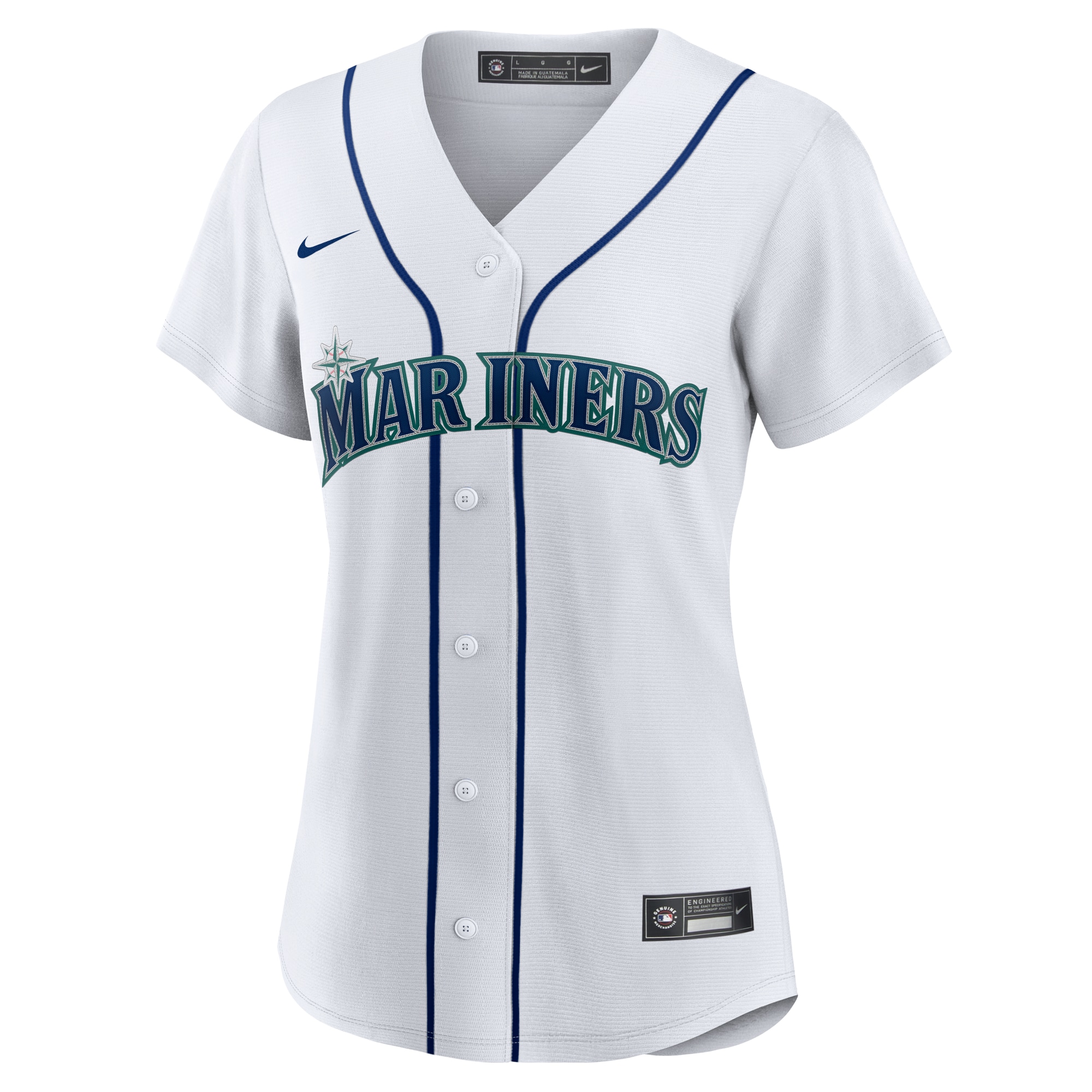 Alternative view of Women's Seattle Mariners Jorge Polanco White Home Baseball Jersey 