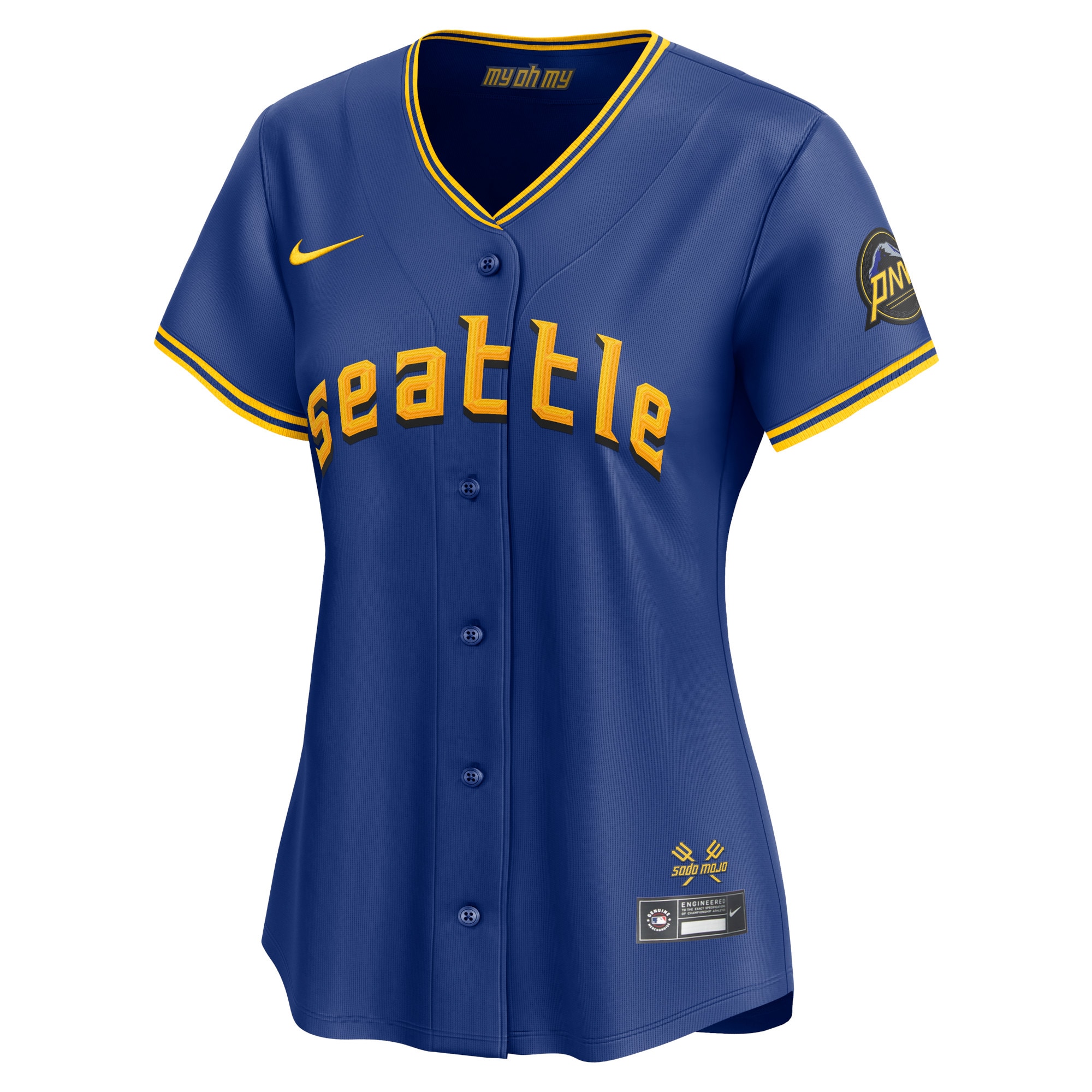 Alternative view of Women's Seattle Mariners Julio Rodríguez Royal City Connect Limited Player Baseball Jersey 