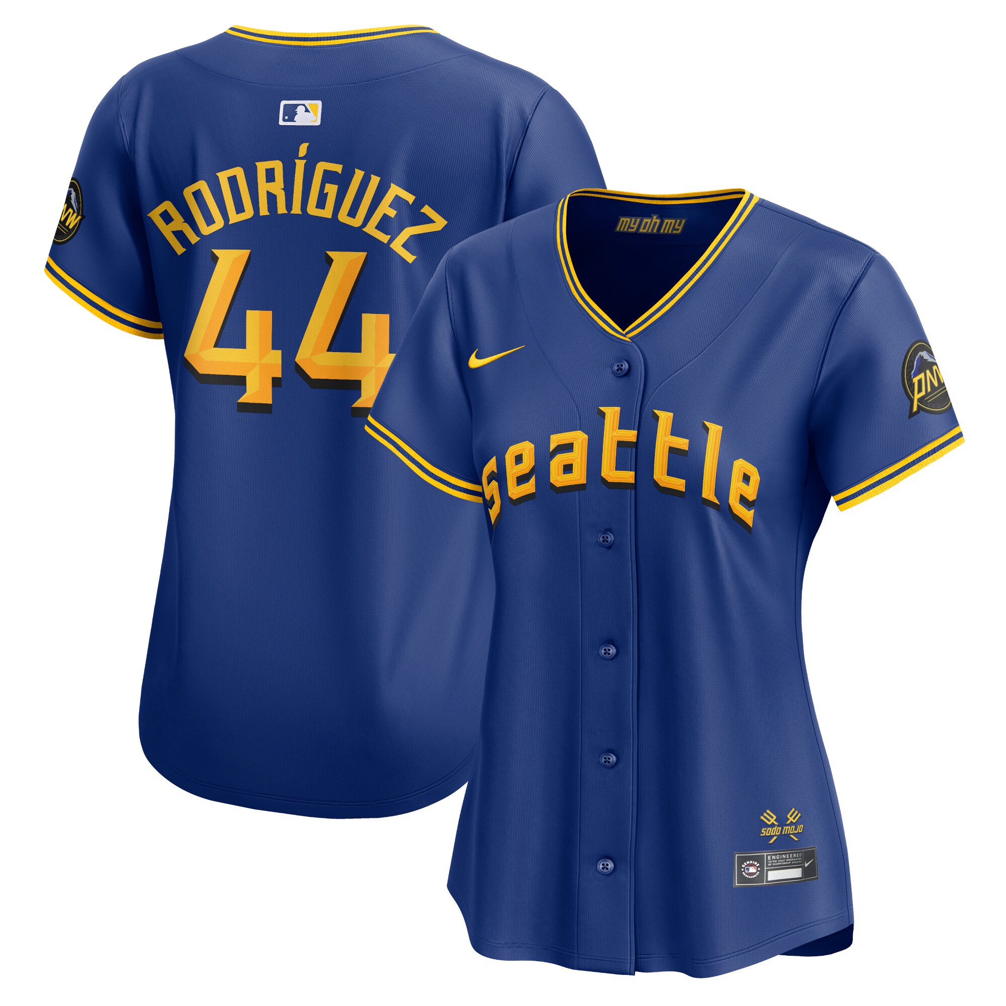 Women's Seattle Mariners Julio Rodríguez Royal City Connect Limited Player Baseball Jersey 