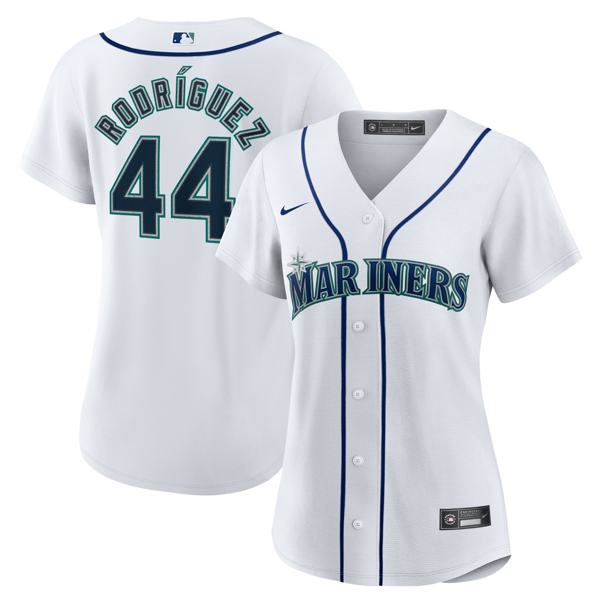 Women's Seattle Mariners Julio Rodríguez White Home Baseball Jersey 