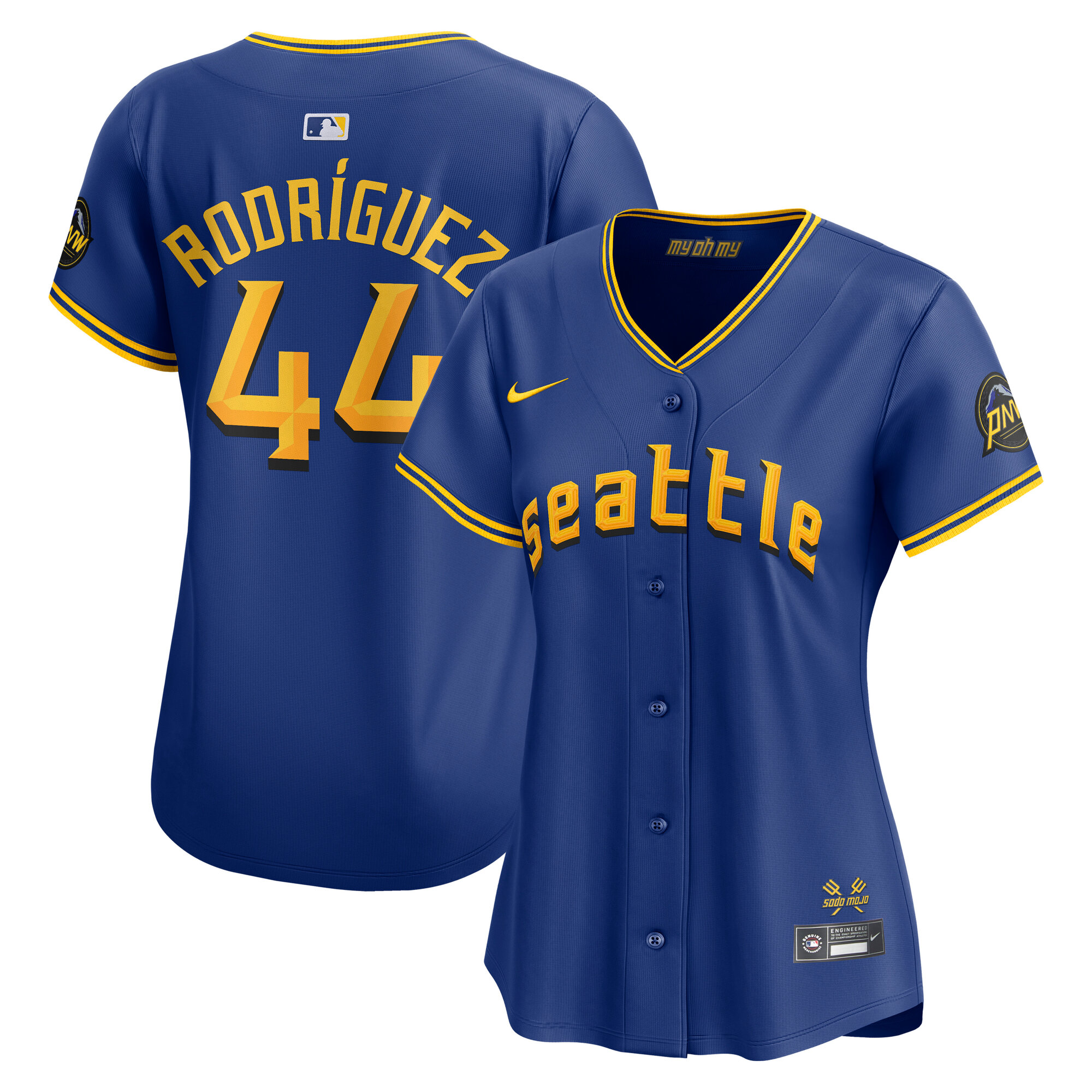 Women's Seattle Mariners Julio Rodriguez Royal City Connect Limited Baseball Jersey 