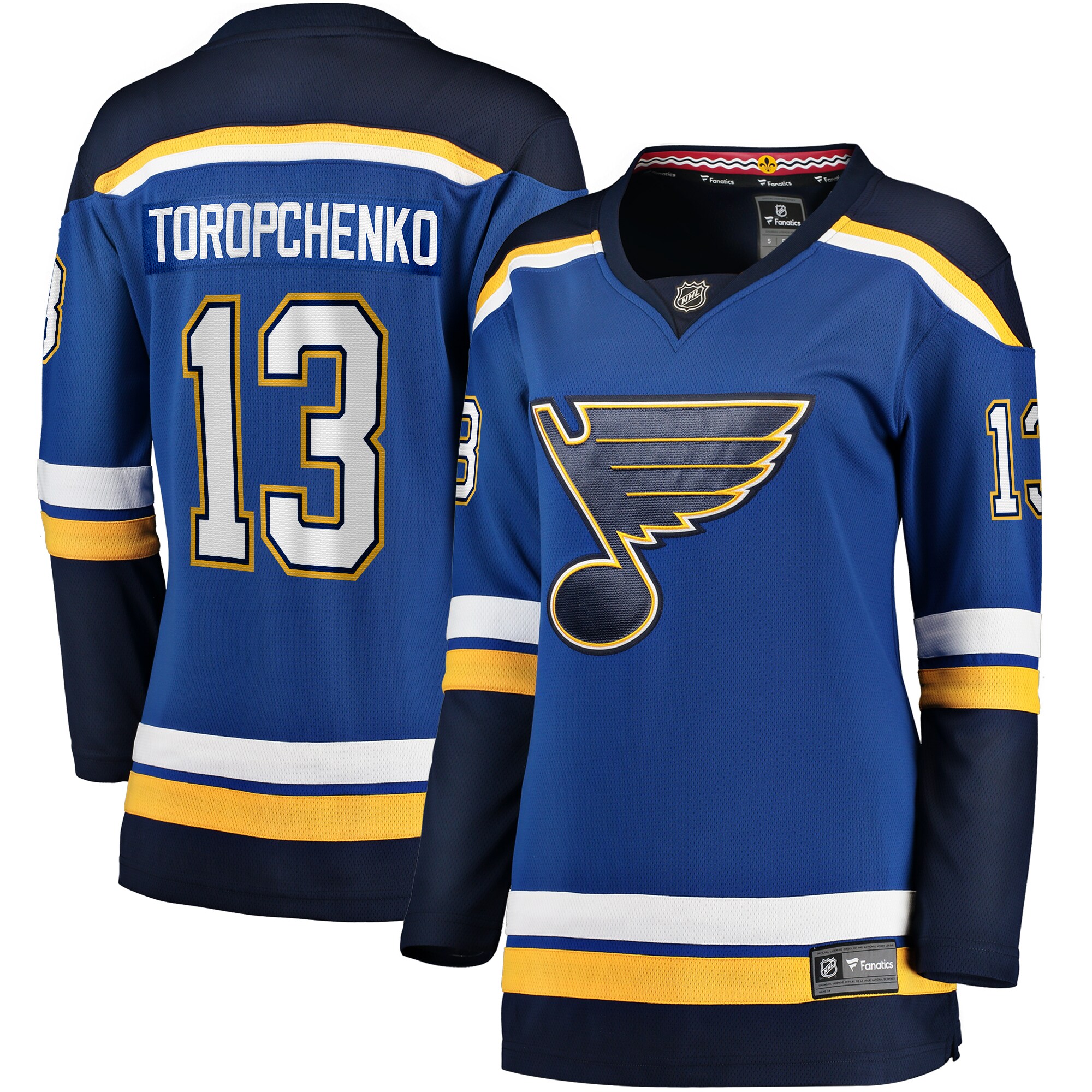 Women's St. Louis Blues Alexey Toropchenko Blue Home Breakaway Player Hockey Jersey - JS161 