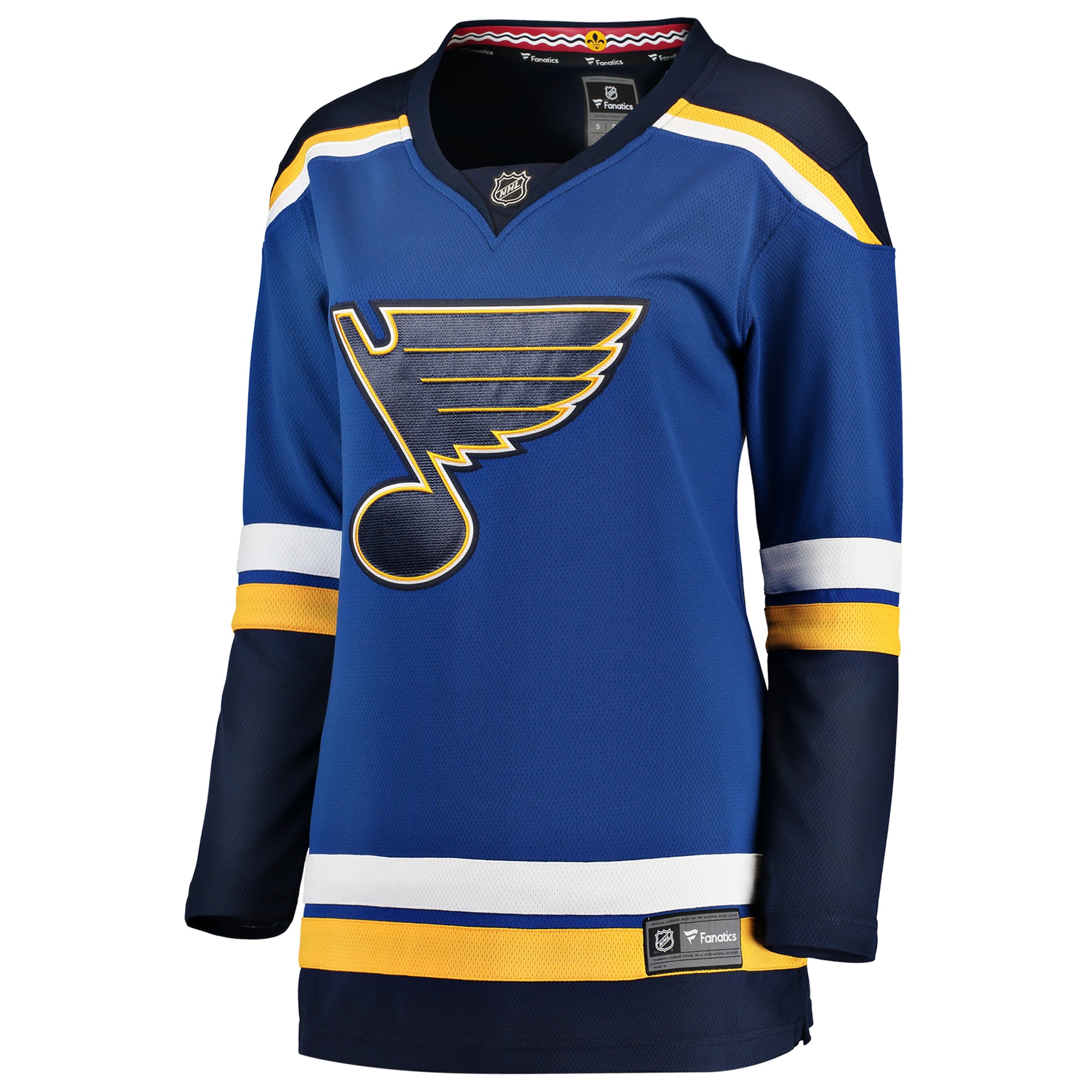 Alternative view of Women's St. Louis Blues Blue Breakaway Home Hockey Jersey - JS717 