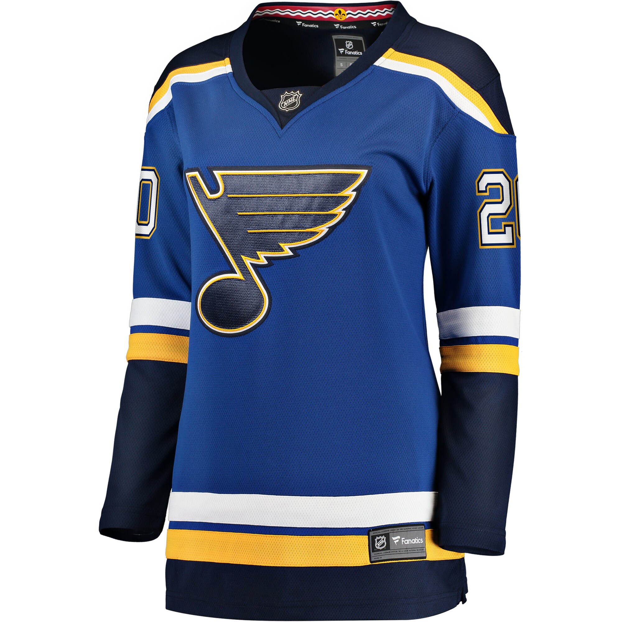 Alternative view of Women's St. Louis Blues Brandon Saad Blue Home Breakaway Player Hockey Jersey - JS803 