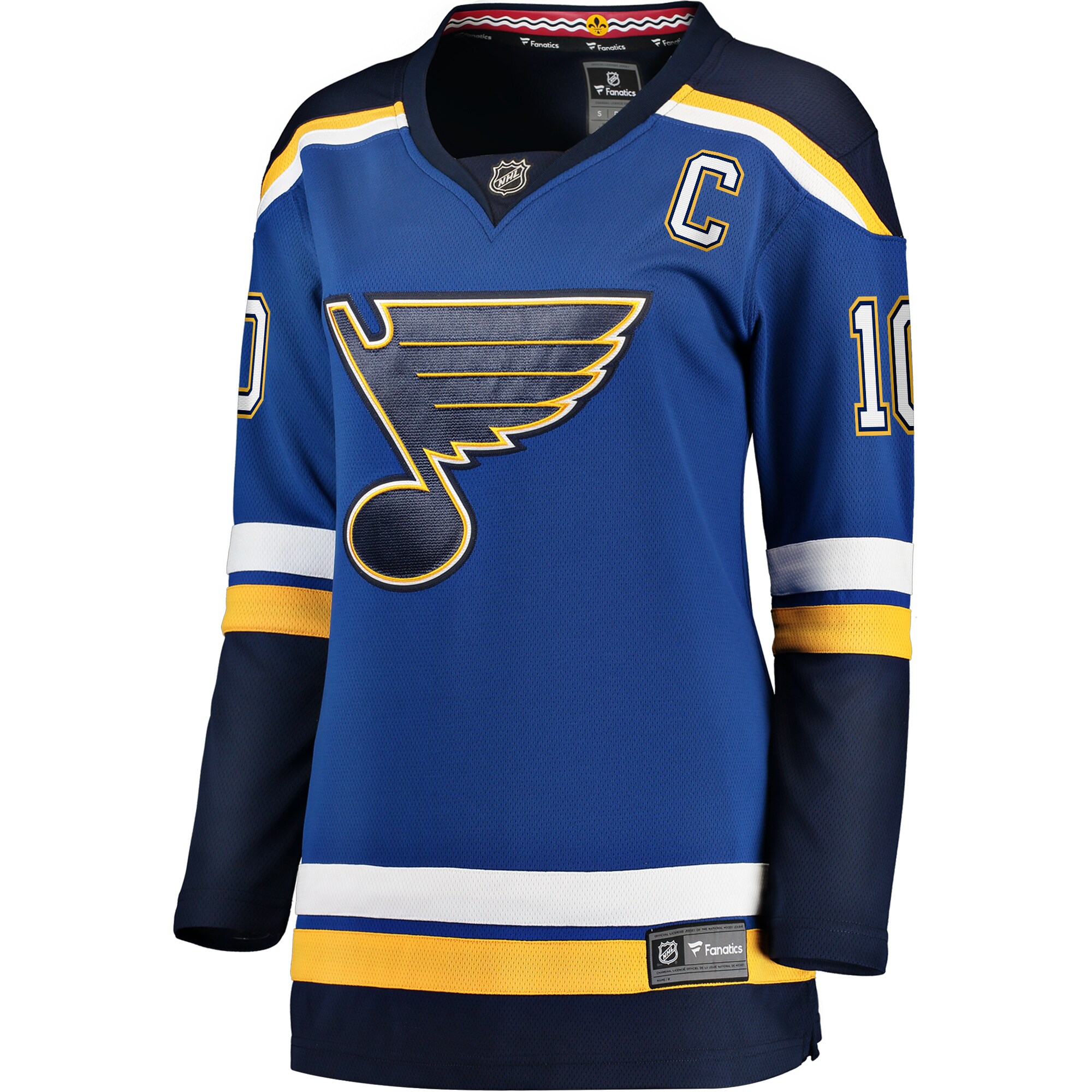 Alternative view of Women's St. Louis Blues Brayden Schenn Blue Home Breakaway Player Hockey Jersey - JS123 
