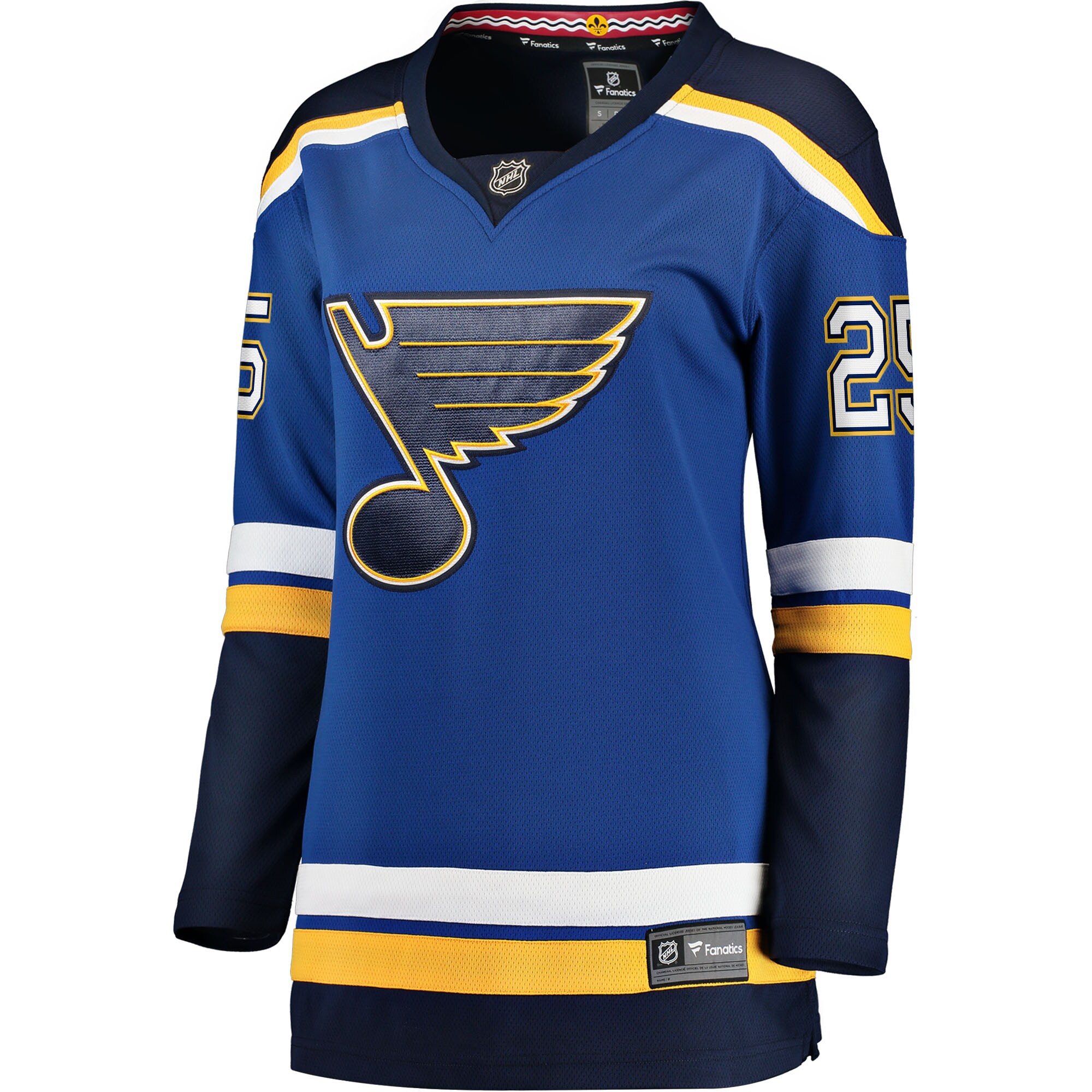 Alternative view of Women's St. Louis Blues Jordan Kyrou Blue Home Breakaway Player Hockey Jersey - JS681 