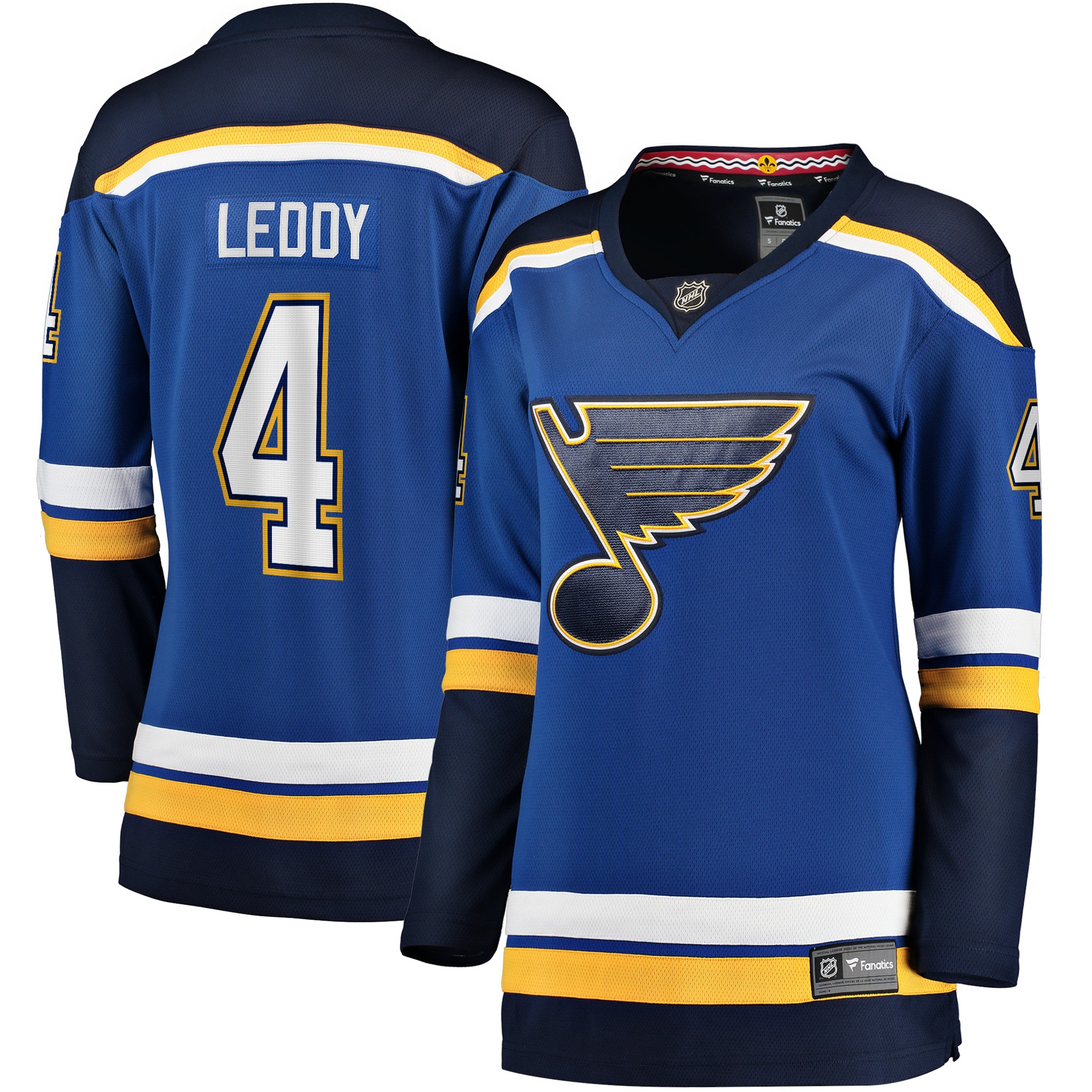 Women's St. Louis Blues Nick Leddy Blue Home Breakaway Player Hockey Jersey - JS711 