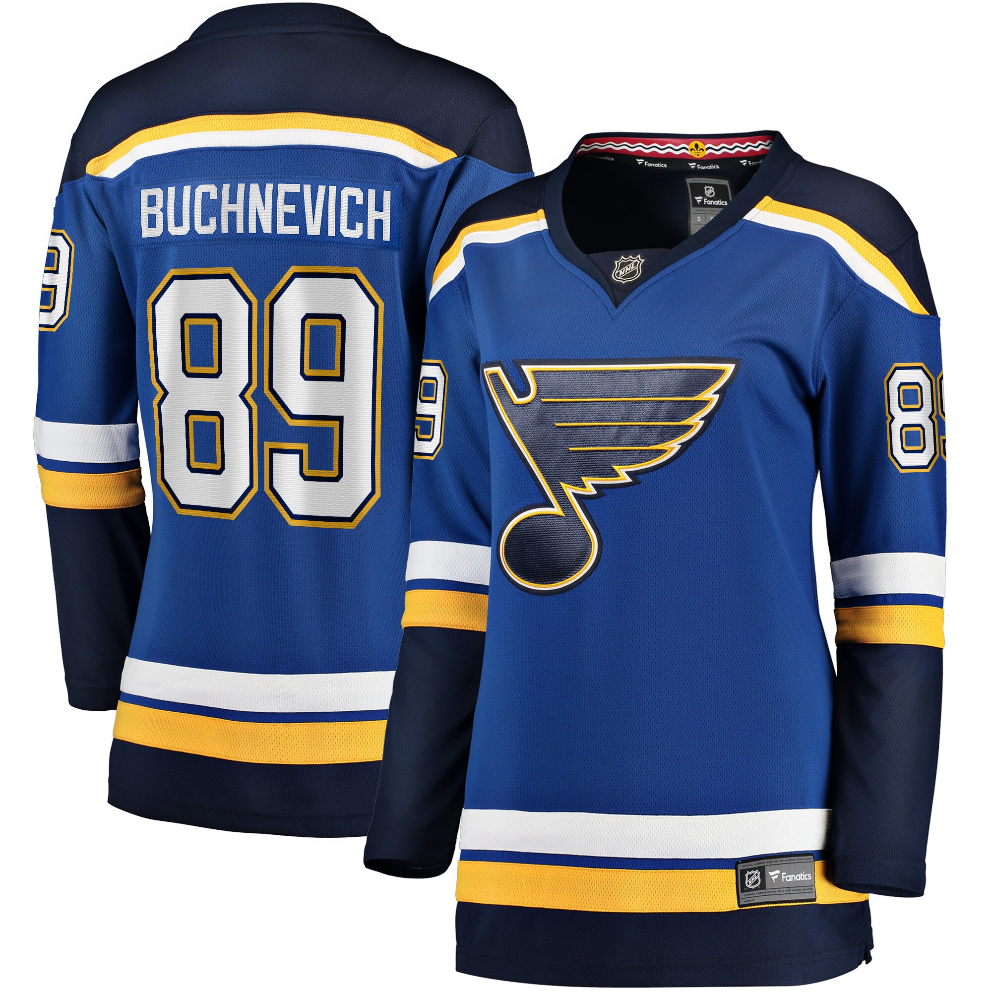 Women's St. Louis Blues Pavel Buchnevich Blue Home Breakaway Player Hockey Jersey - JS450 
