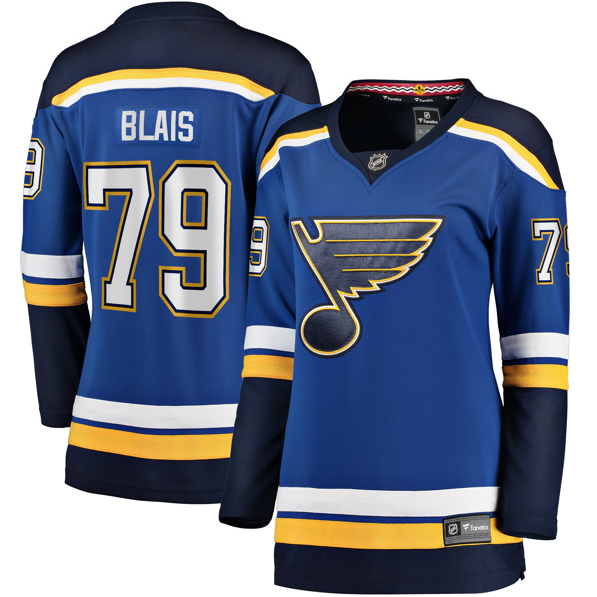 Women's St. Louis Blues Sammy Blais Blue Home Breakaway Hockey Jersey - JS608 