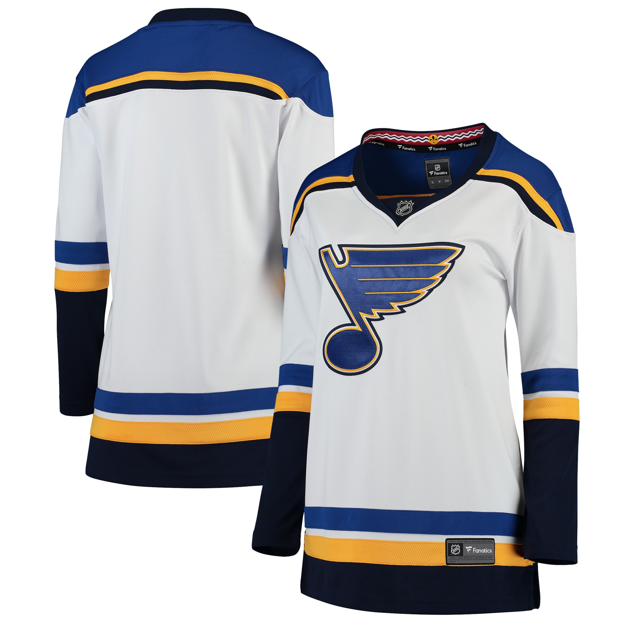 Women's St. Louis Blues White Away Breakaway Hockey Jersey - JS391 