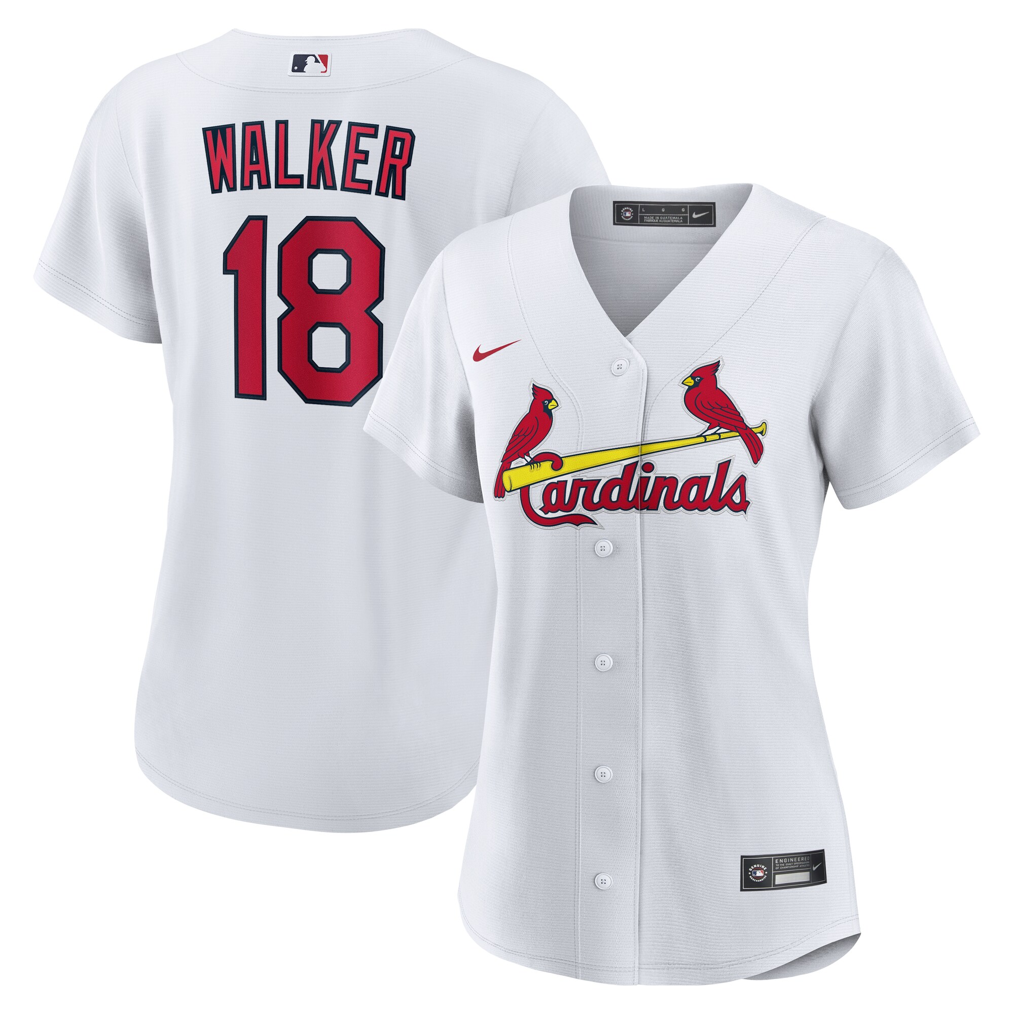 Women's St. Louis Cardinals Jordan Walker White Home Baseball Jersey 
