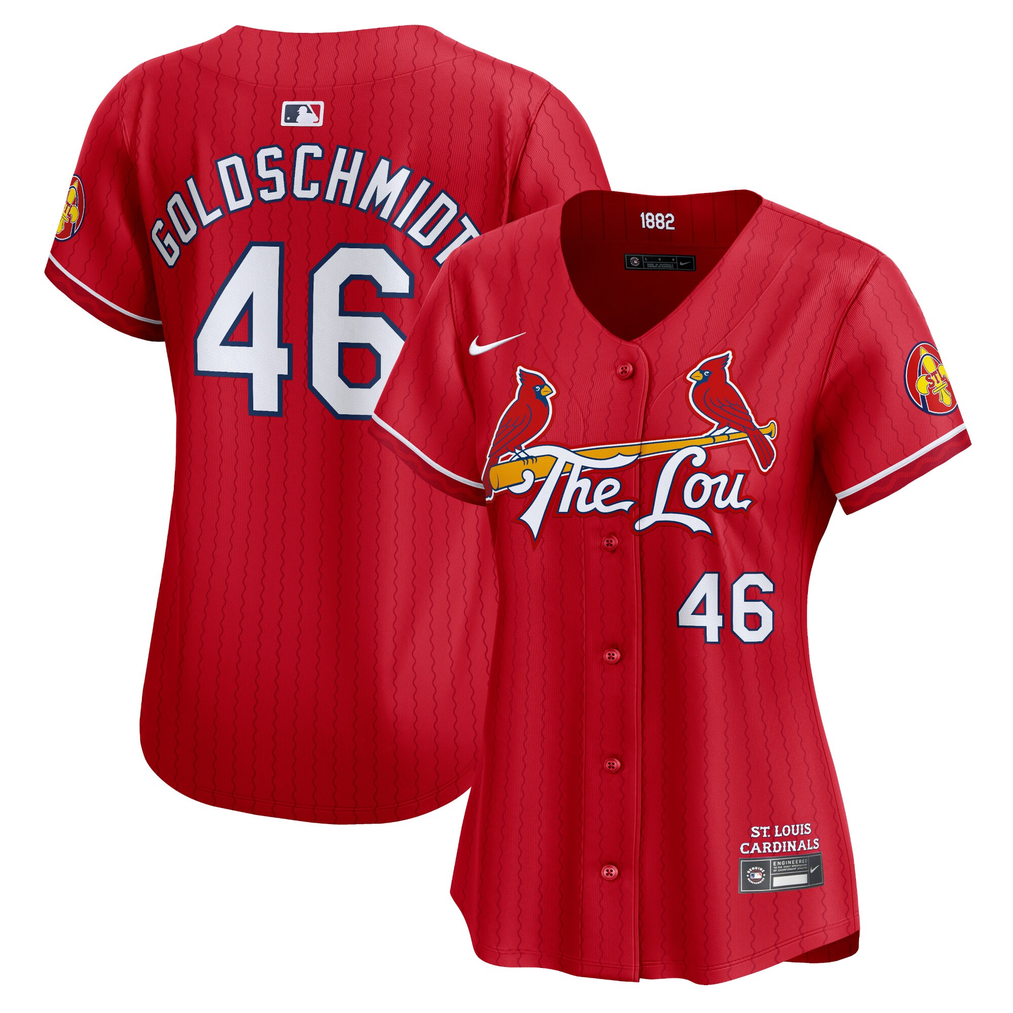 Women's St. Louis Cardinals Paul Goldschmidt Red 2024 City Connect Limited Player Baseball Jersey 