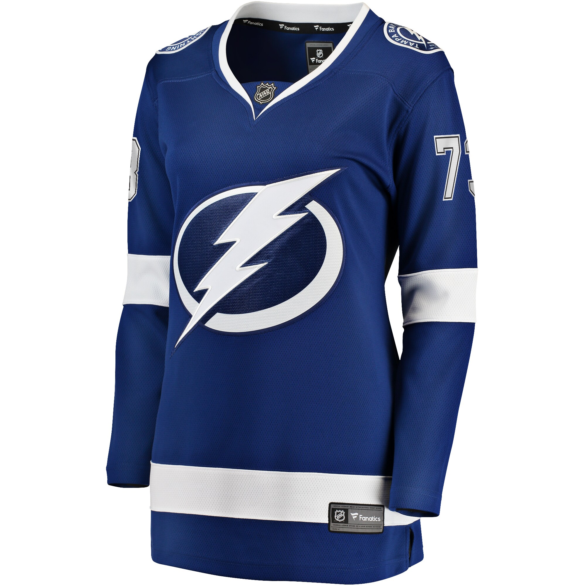 Alternative view of Women's Tampa Bay Lightning Conor Sheary Blue Home Breakaway Player Hockey Jersey - JS462 
