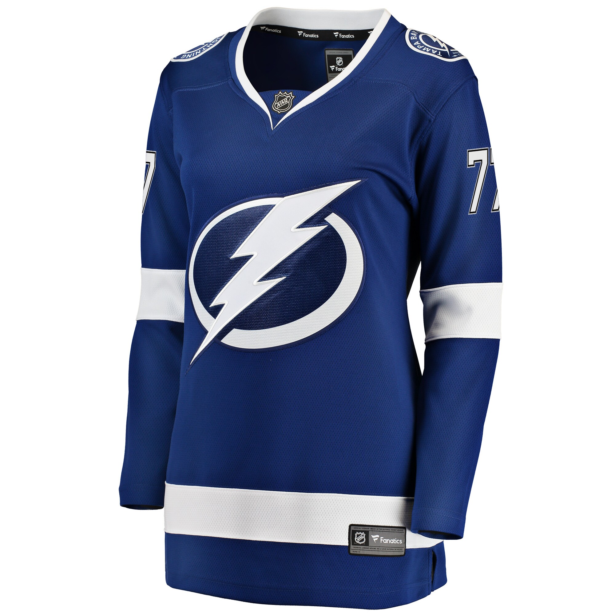 Alternative view of Women's Tampa Bay Lightning Victor Hedman Blue Breakaway Player Hockey Jersey - JS509 