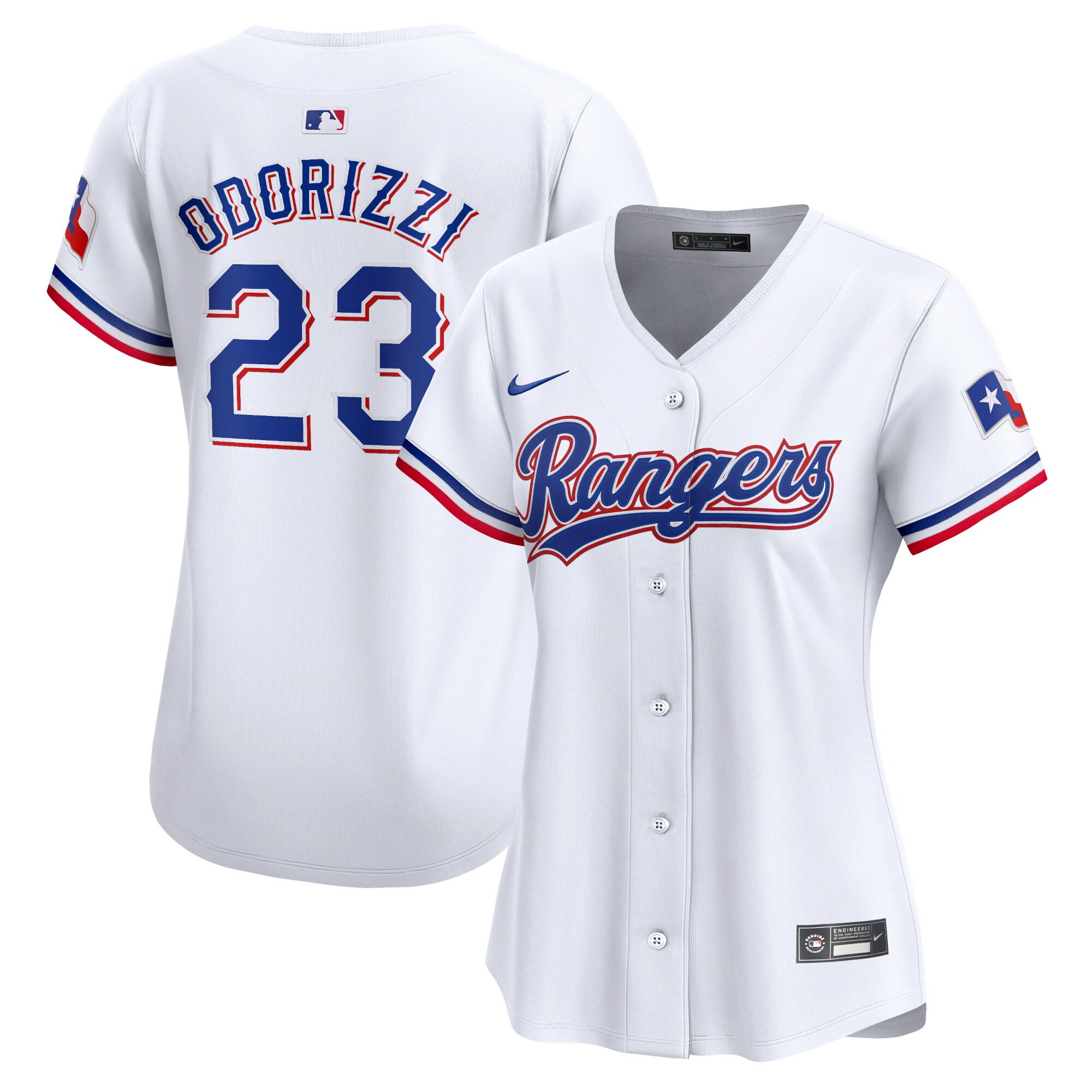Women's Texas Rangers Jake Odorizzi White Home Limited Player Baseball Jersey - JS488 
