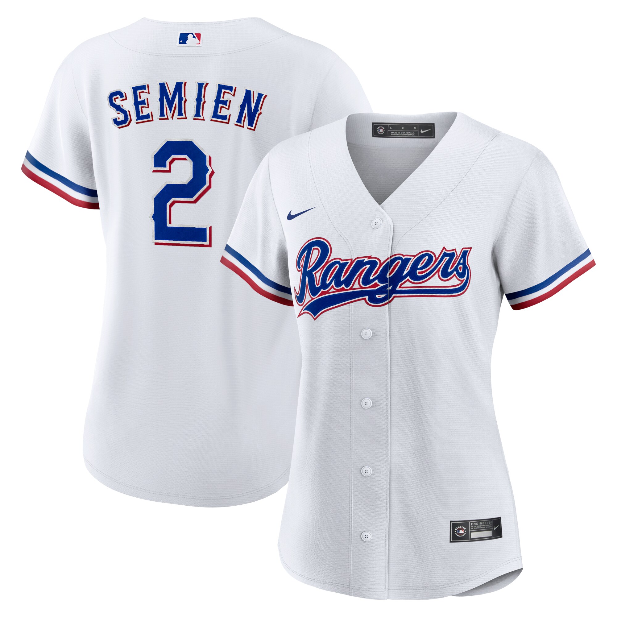Women's Texas Rangers Marcus Semien White Home Player Baseball Jersey - JS697 