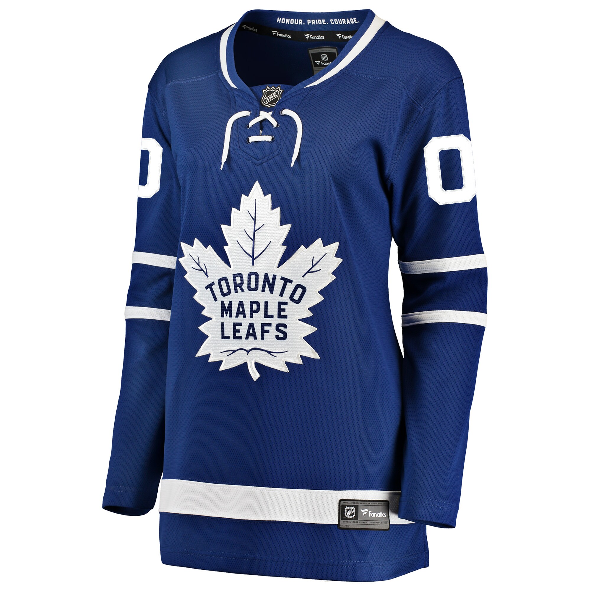 Alternative view of Women's Toronto Maple Leafs Blue Home Breakaway Custom Hockey Jersey - JS975 