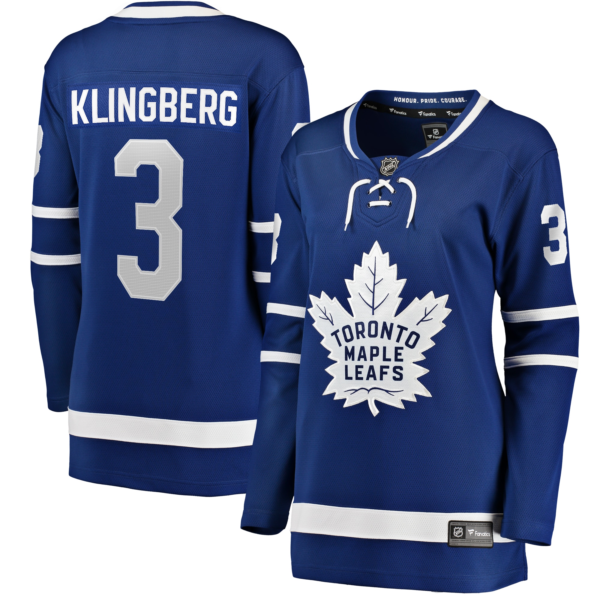 Women's Toronto Maple Leafs John Klingberg Blue Home Breakaway Player Hockey Jersey - JS217 
