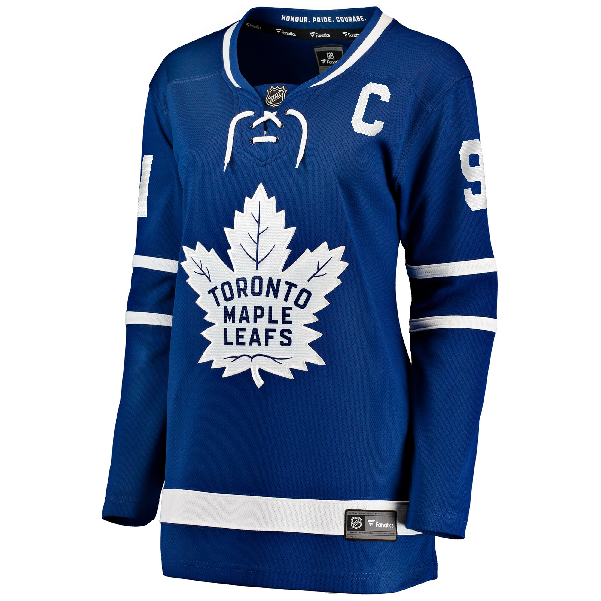 Alternative view of Women's Toronto Maple Leafs John Tavares Blue Home Breakaway Player Hockey Jersey - JS888 