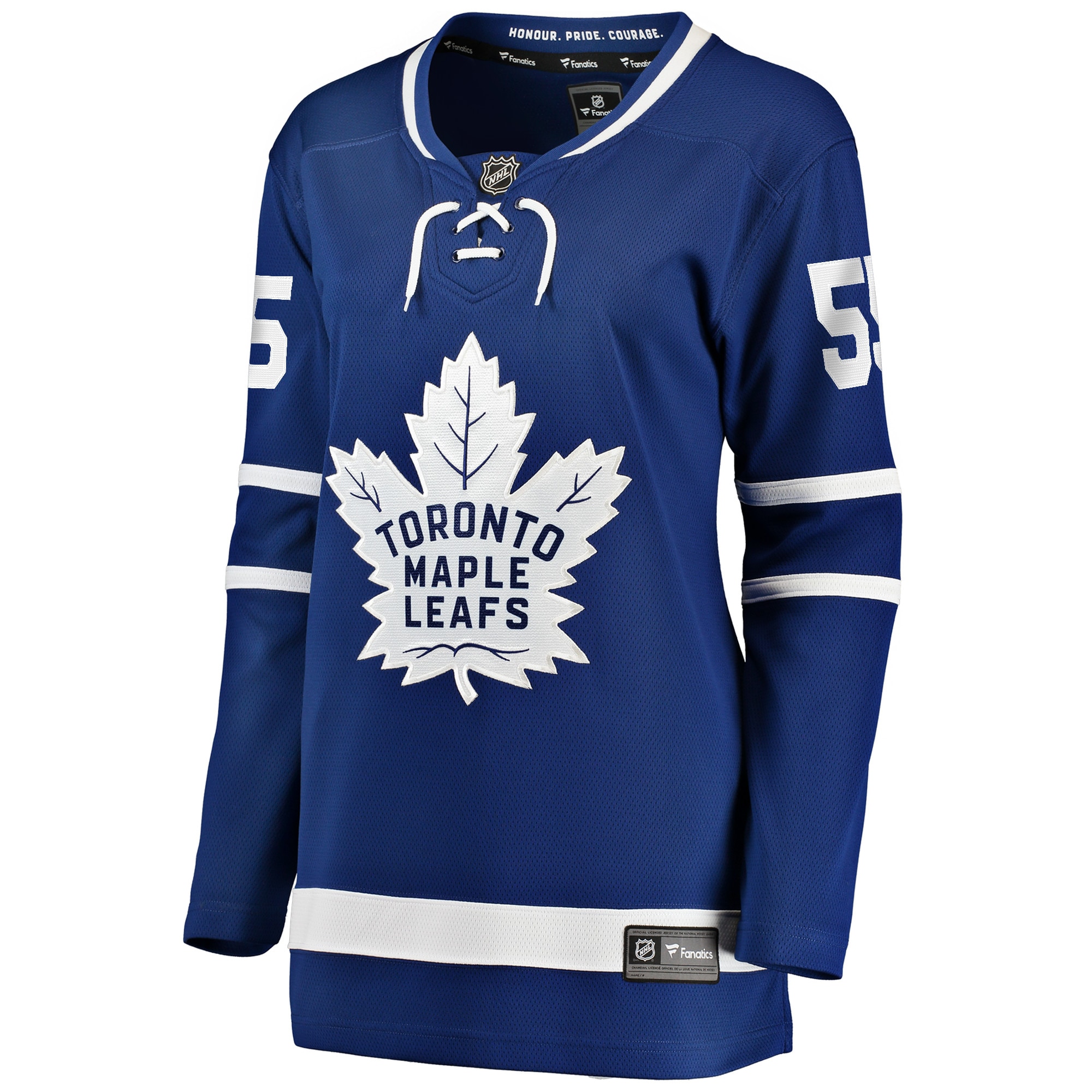 Alternative view of Women's Toronto Maple Leafs Mark Giordano Blue Home Breakaway Player Hockey Jersey - JS815 