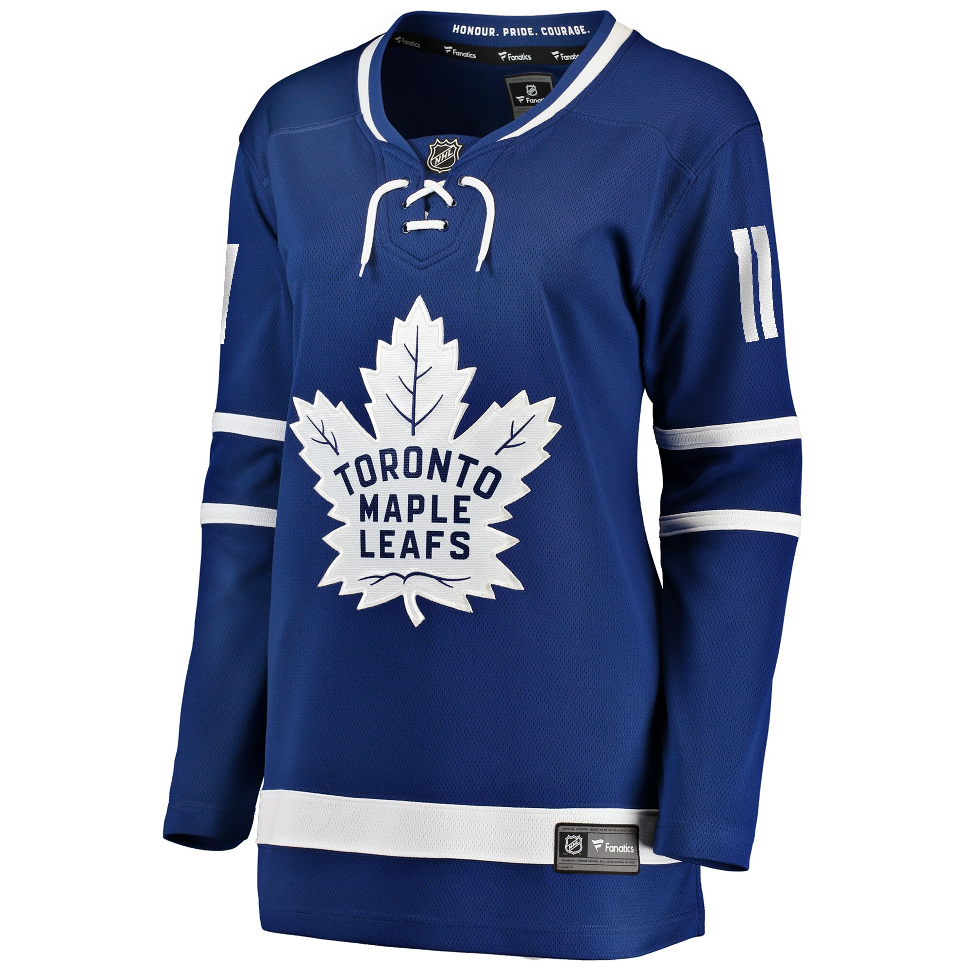 Alternative view of Women's Toronto Maple Leafs Max Domi Blue Home Breakaway Player Hockey Jersey - JS867 