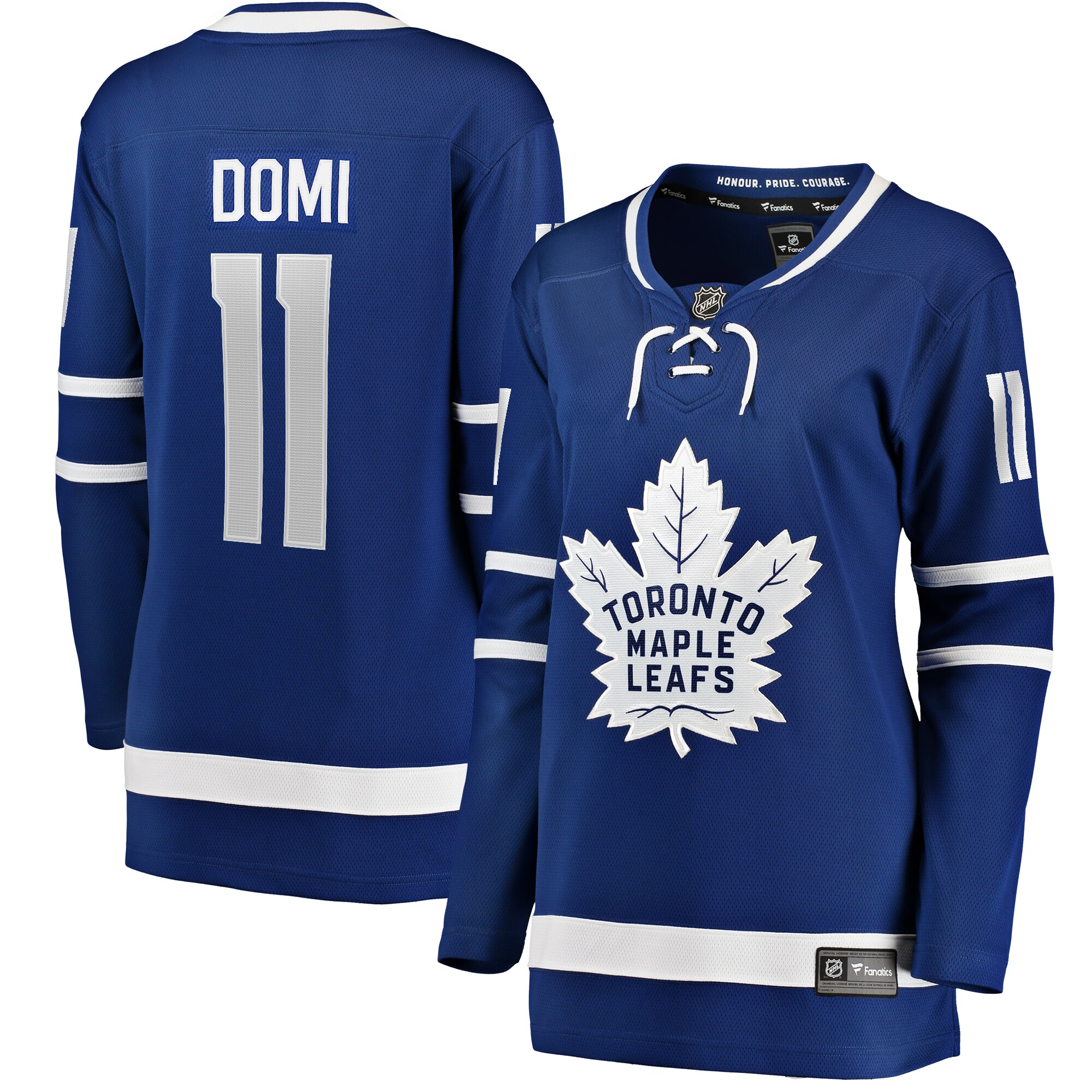 Women's Toronto Maple Leafs Max Domi Blue Home Breakaway Player Hockey Jersey - JS867 