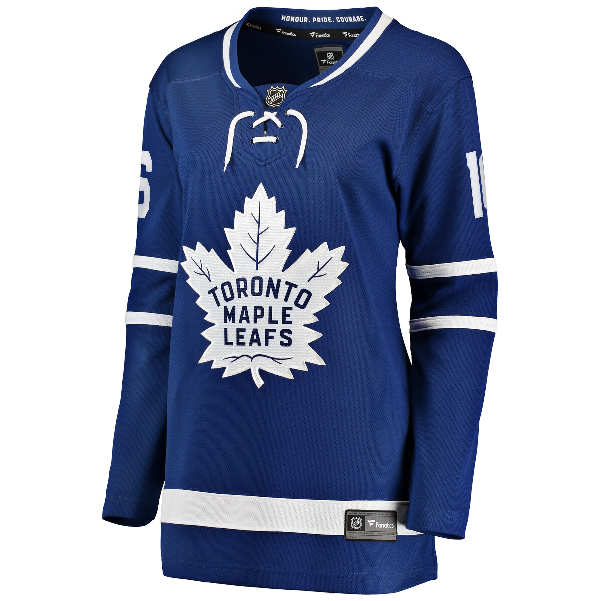 Alternative view of Women's Toronto Maple Leafs Mitchell Marner Blue Breakaway Player Hockey Jersey - JS179 