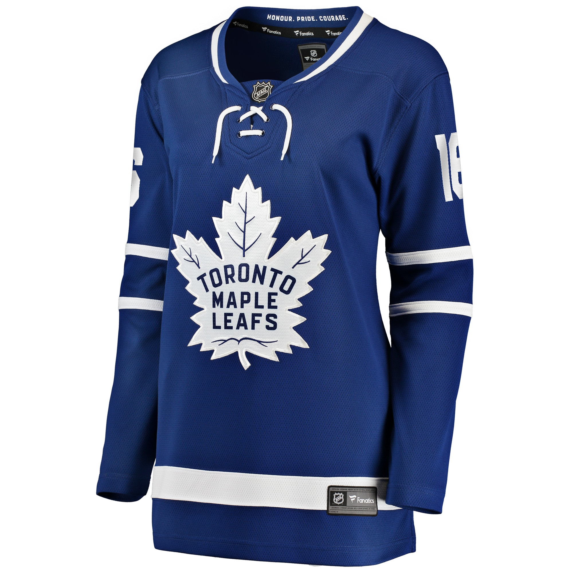 Alternative view of Women's Toronto Maple Leafs Mitchell Marner Blue Home Premier Breakaway Player Hockey Jersey - JS196 