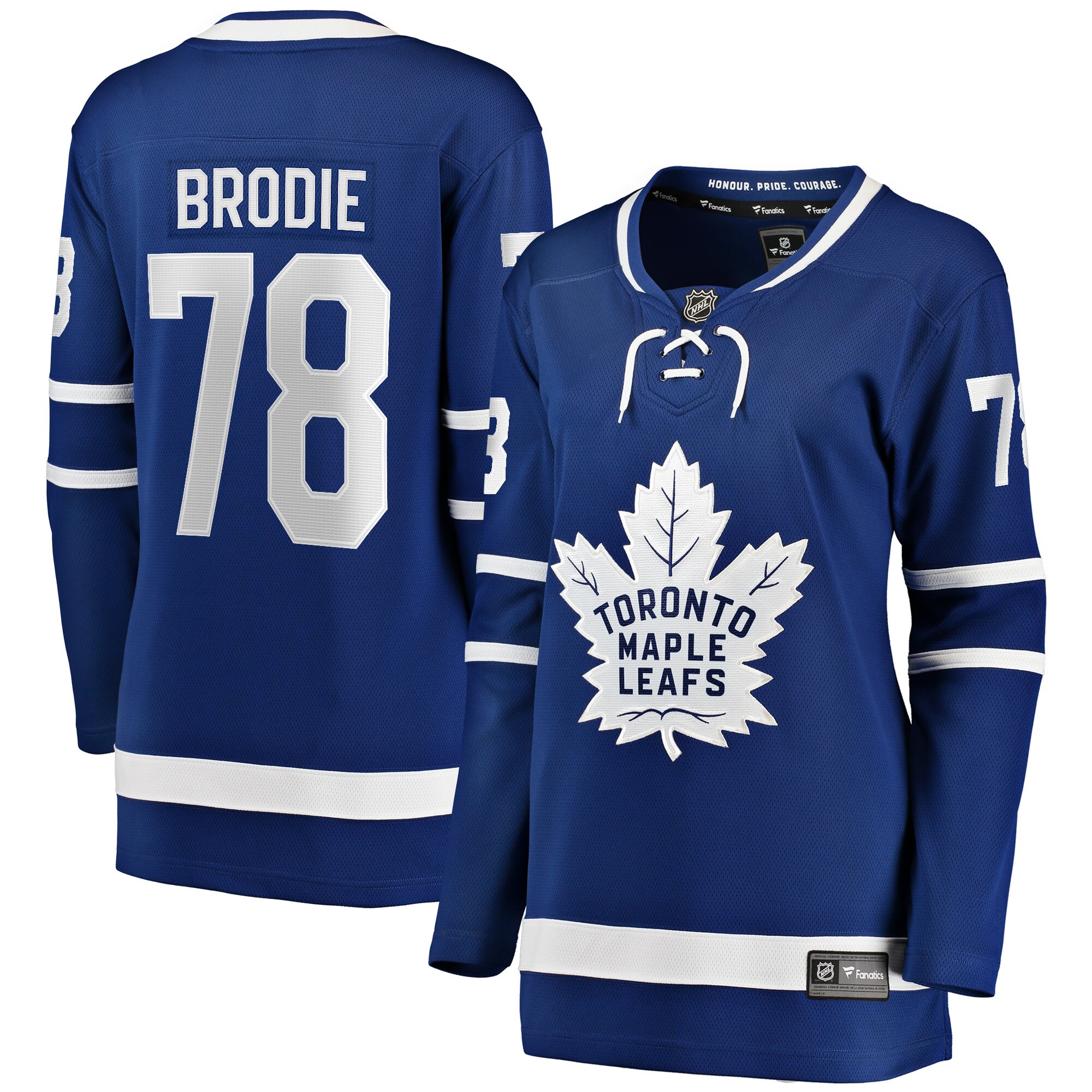 Women's Toronto Maple Leafs TJ Brodie Blue Breakaway Player Hockey Jersey - JS977 