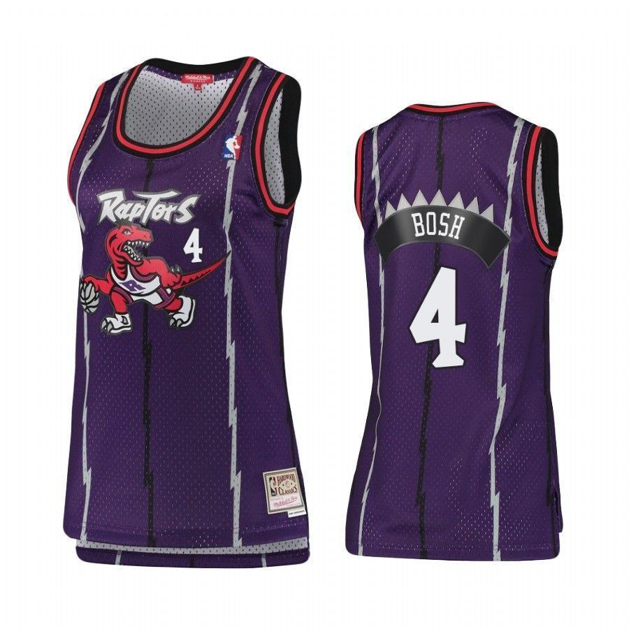 Women's Toronto Raptors Chris Bosh 4 Hardwood Classics Basketball Jersey - JS471 