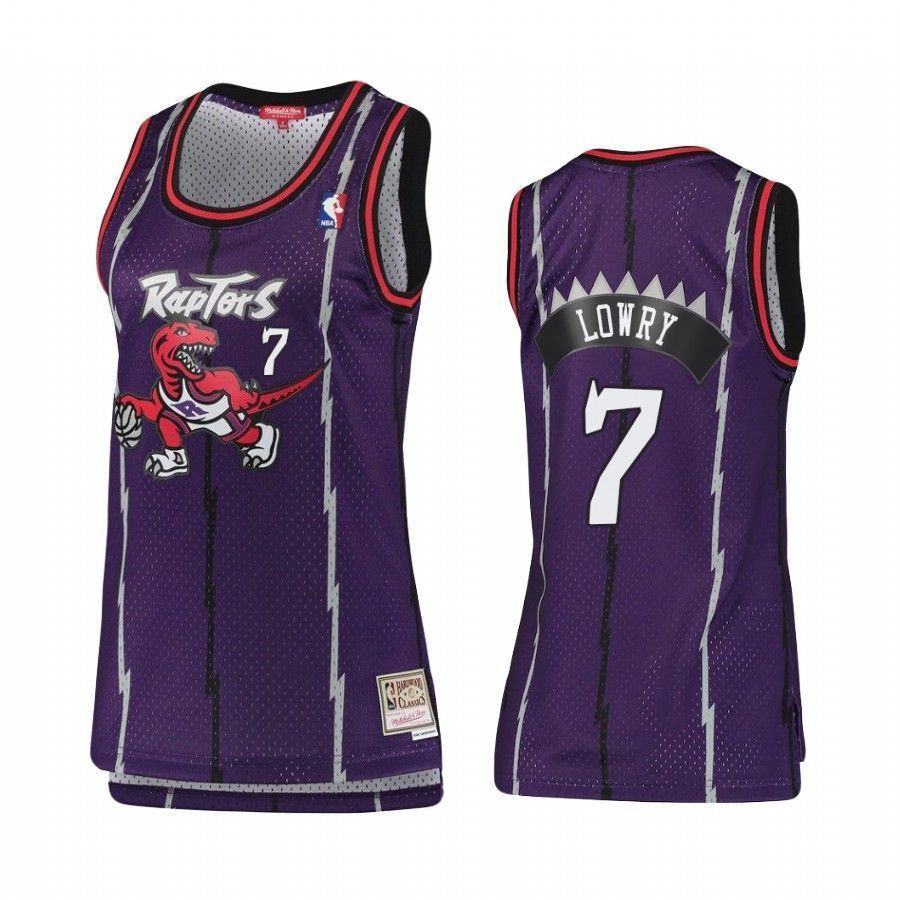 Women's Toronto Raptors Kyle Lowry 7 Hardwood Classics Basketball Jersey - JS970 