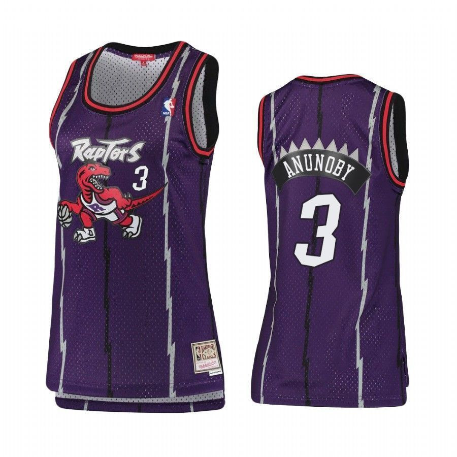 Women's Toronto Raptors Og Anunoby 3 Hardwood Classics Basketball Jersey - JS144 