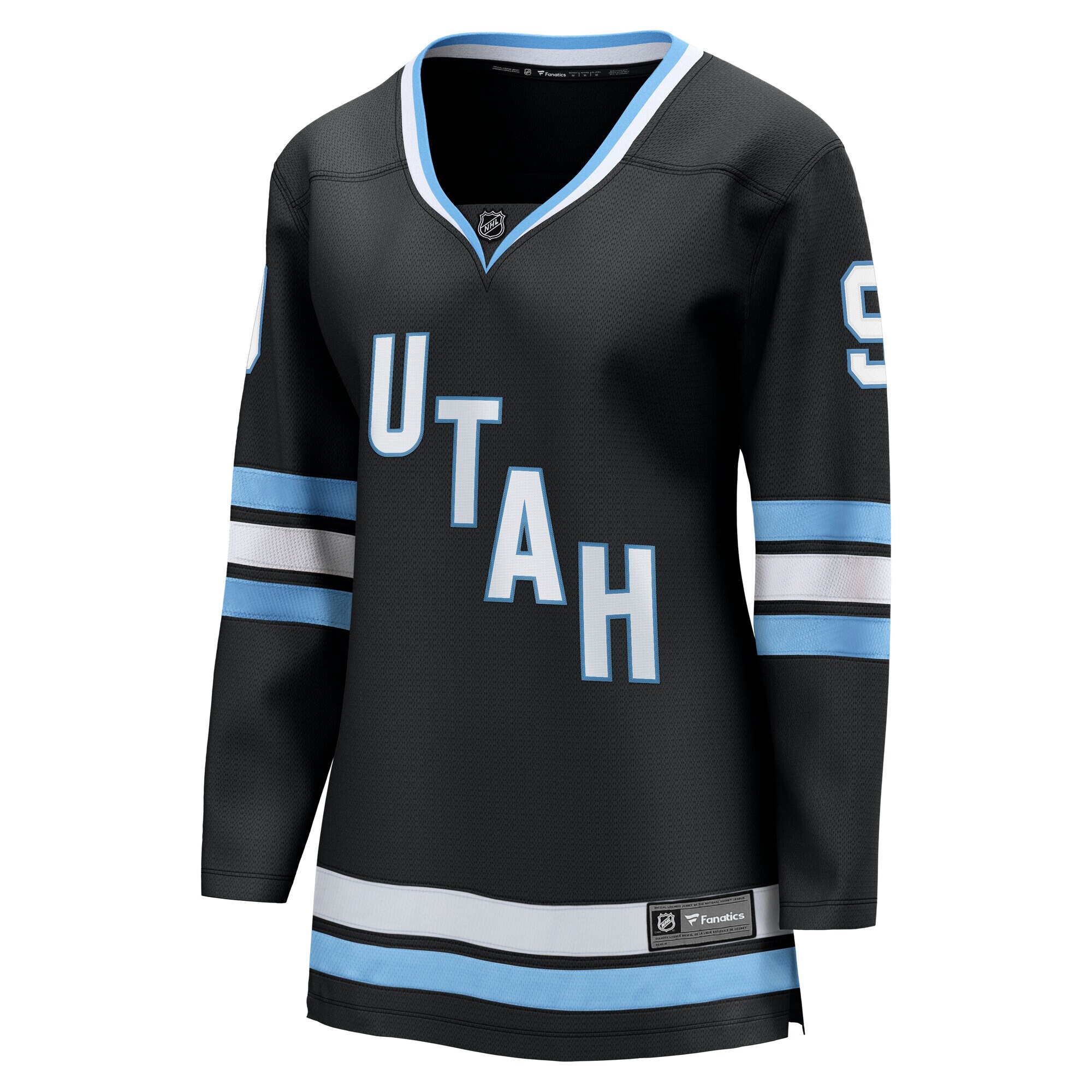 Alternative view of Women's Utah Hockey Club Clayton Keller Black Premier Breakaway Home Player Hockey Jersey - JS650 