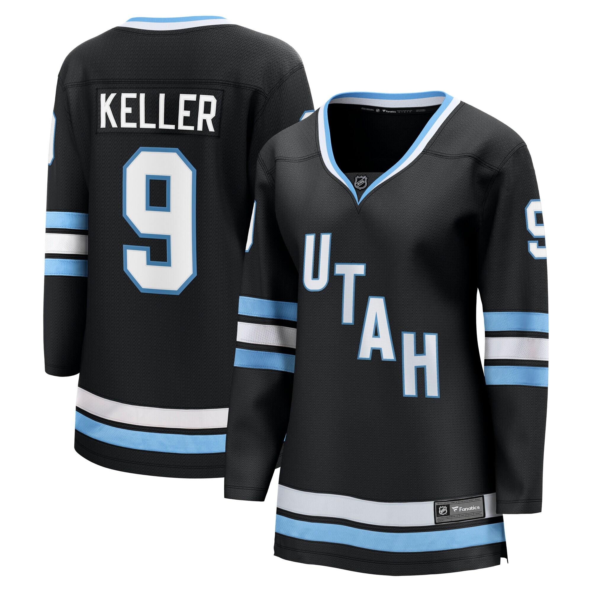 Women's Utah Hockey Club Clayton Keller Black Premier Breakaway Home Player Hockey Jersey - JS694 