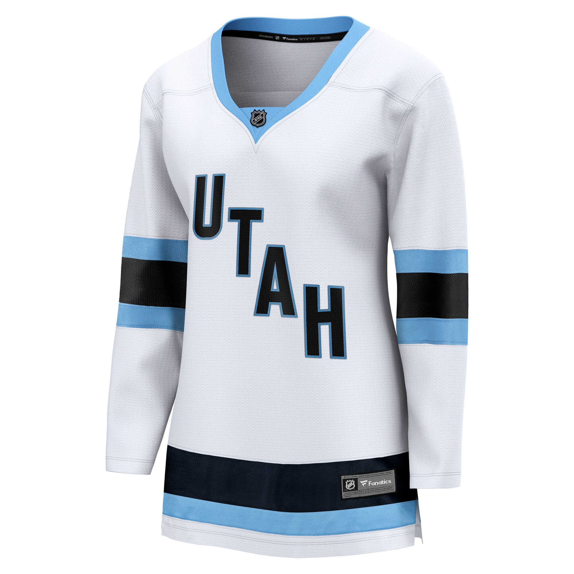 Alternative view of Women's Utah Hockey Club White Away Premier Breakaway Hockey Jersey - JS700 