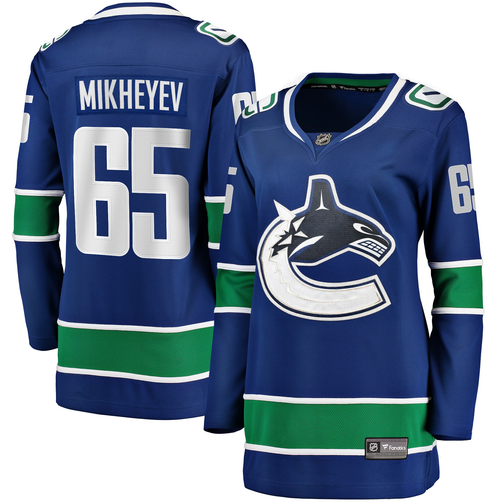 Women's Vancouver Canucks Ilya Mikheyev Blue Home Breakaway Player Hockey Jersey - JS932 