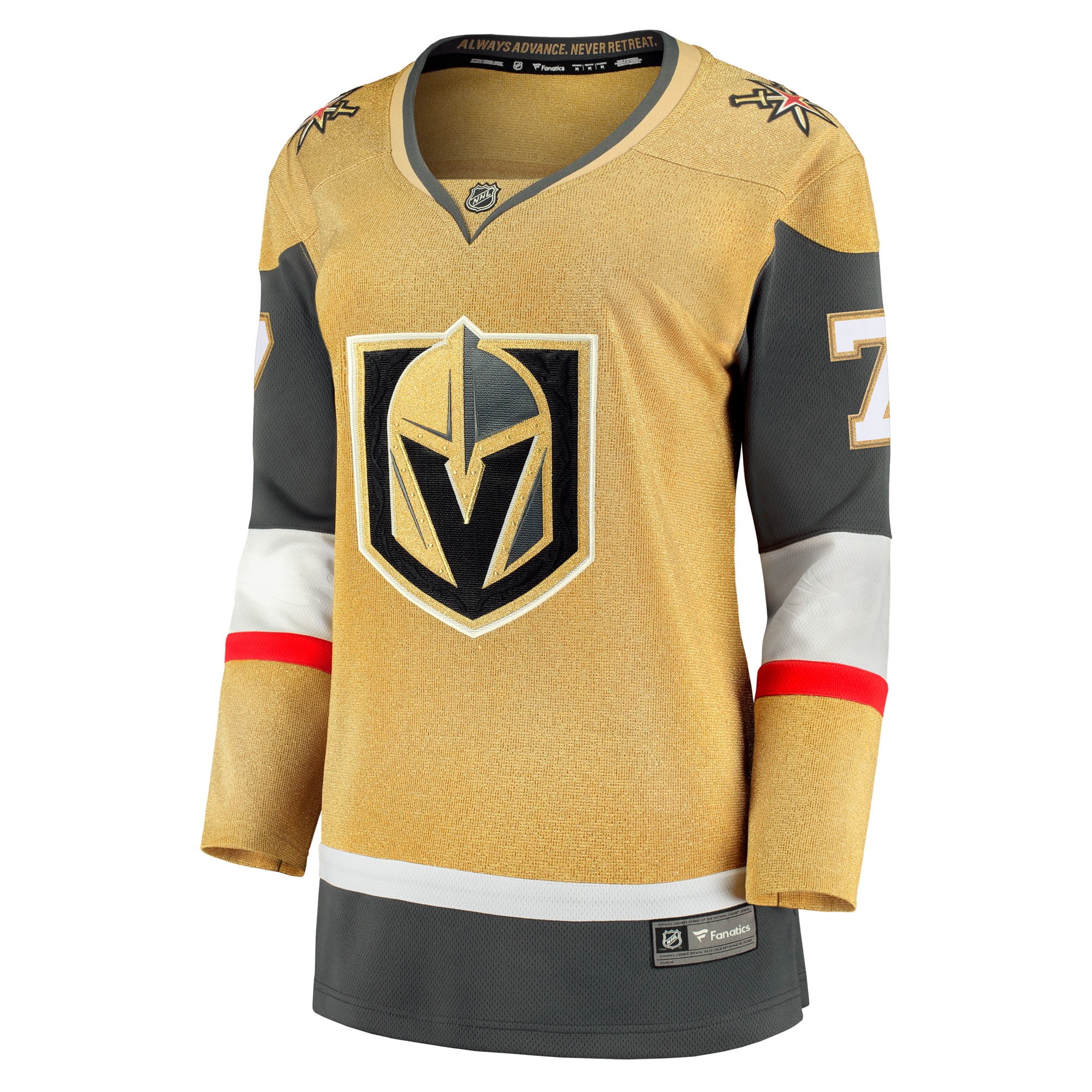 Alternative view of Women's Vegas Golden Knights Alex Pietrangelo Gold Home Breakaway Player Hockey Jersey - JS684 