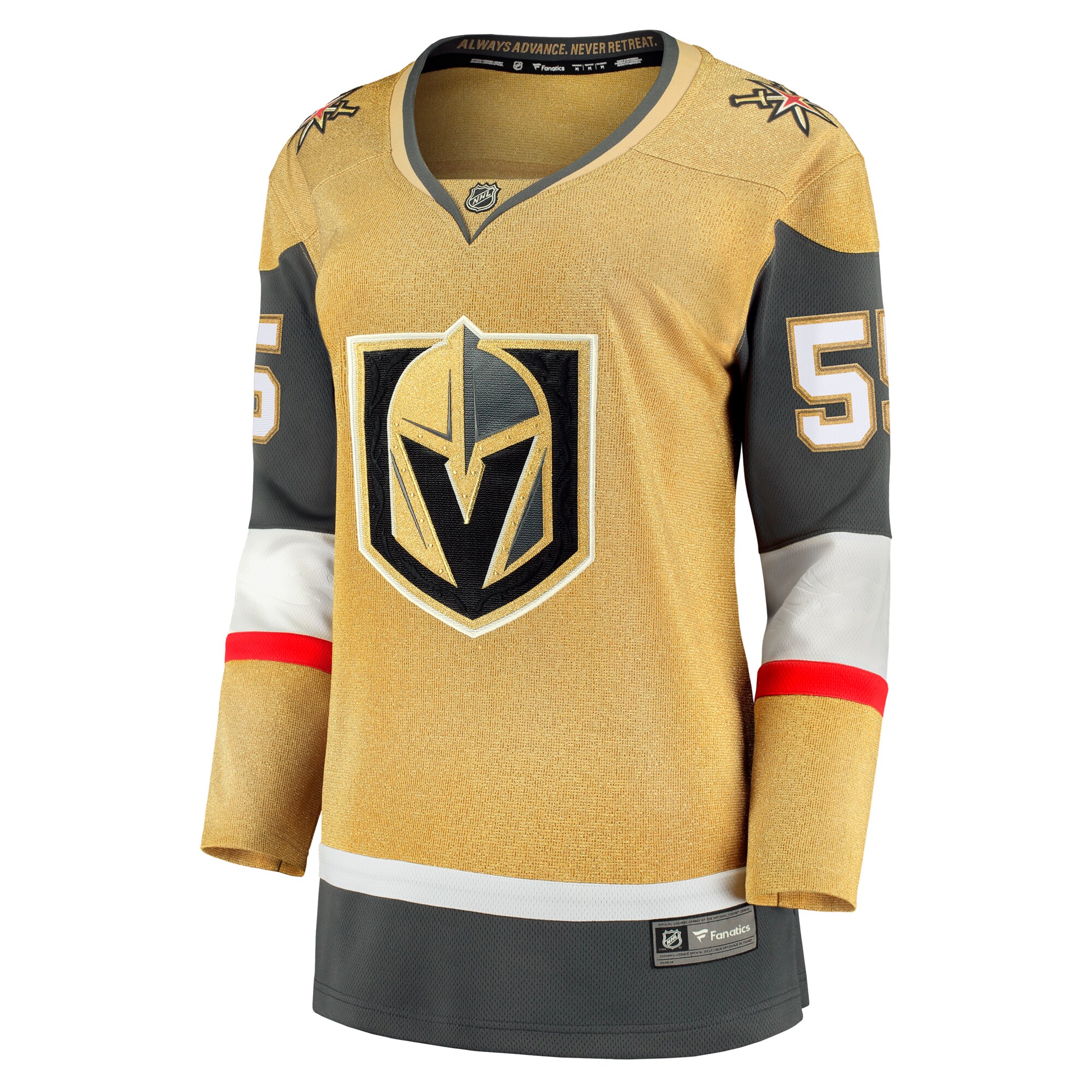 Alternative view of Women's Vegas Golden Knights Keegan Kolesar Gold Alternate Breakaway Player Hockey Jersey - JS528 