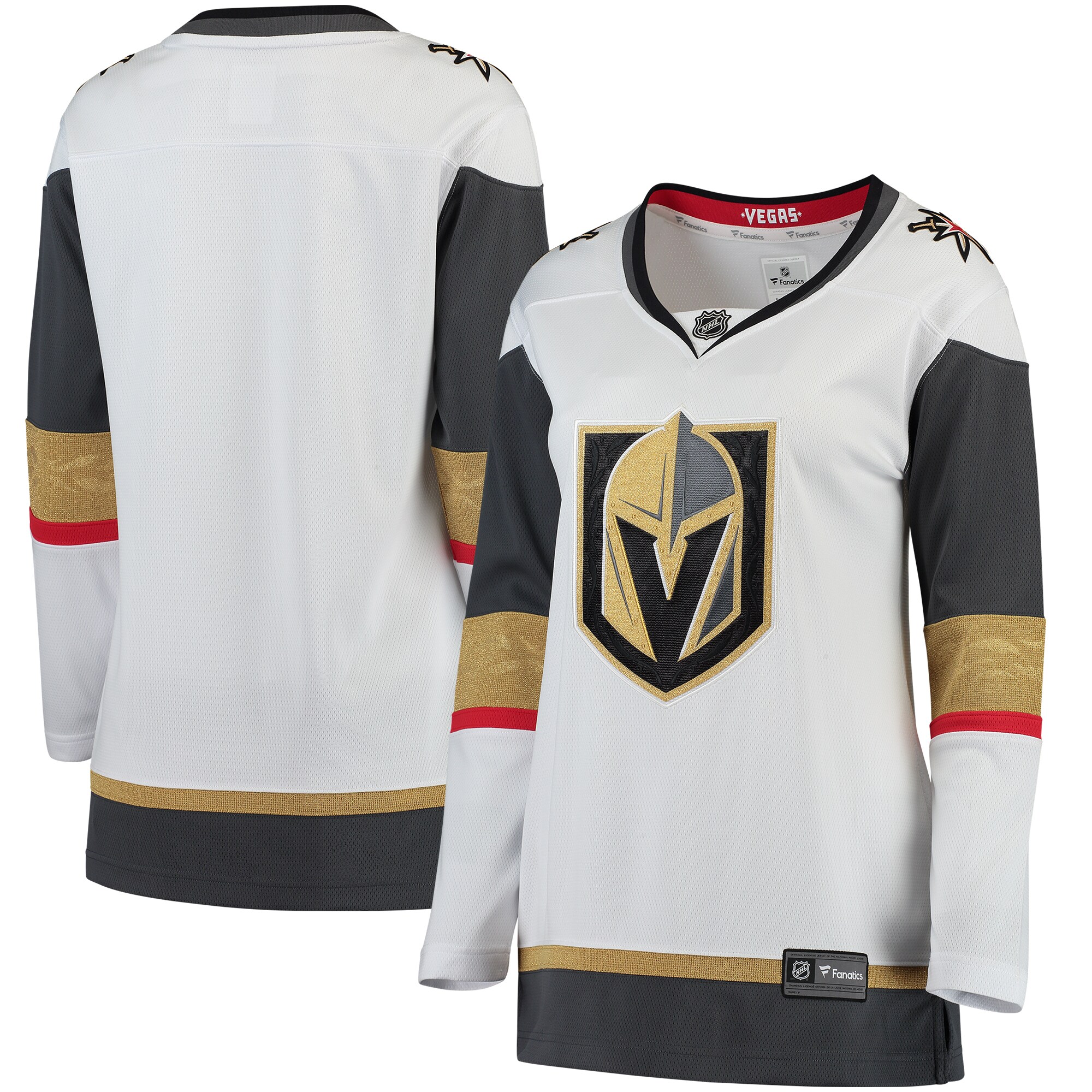 Women's Vegas Golden Knights White Away Breakaway Hockey Jersey - JS616 