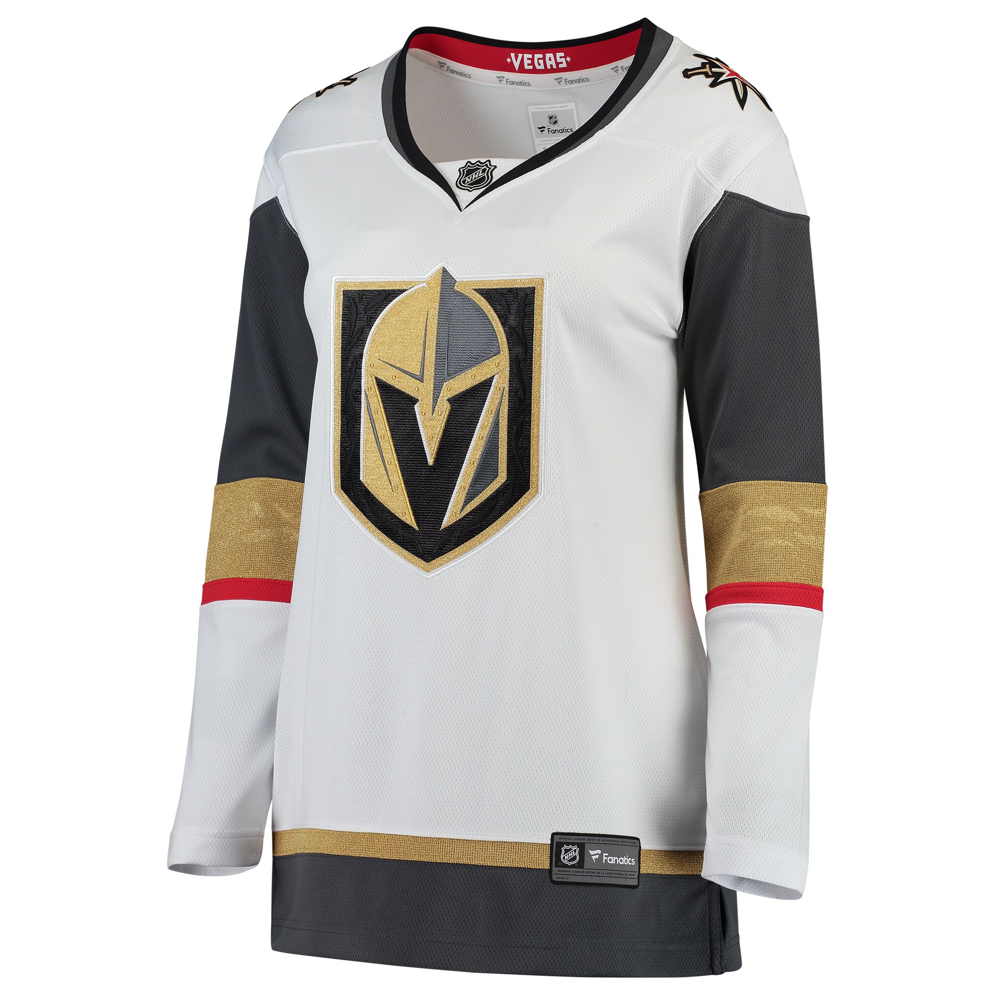 Alternative view of Women's Vegas Golden Knights White Away Breakaway Hockey Jersey - JS616 
