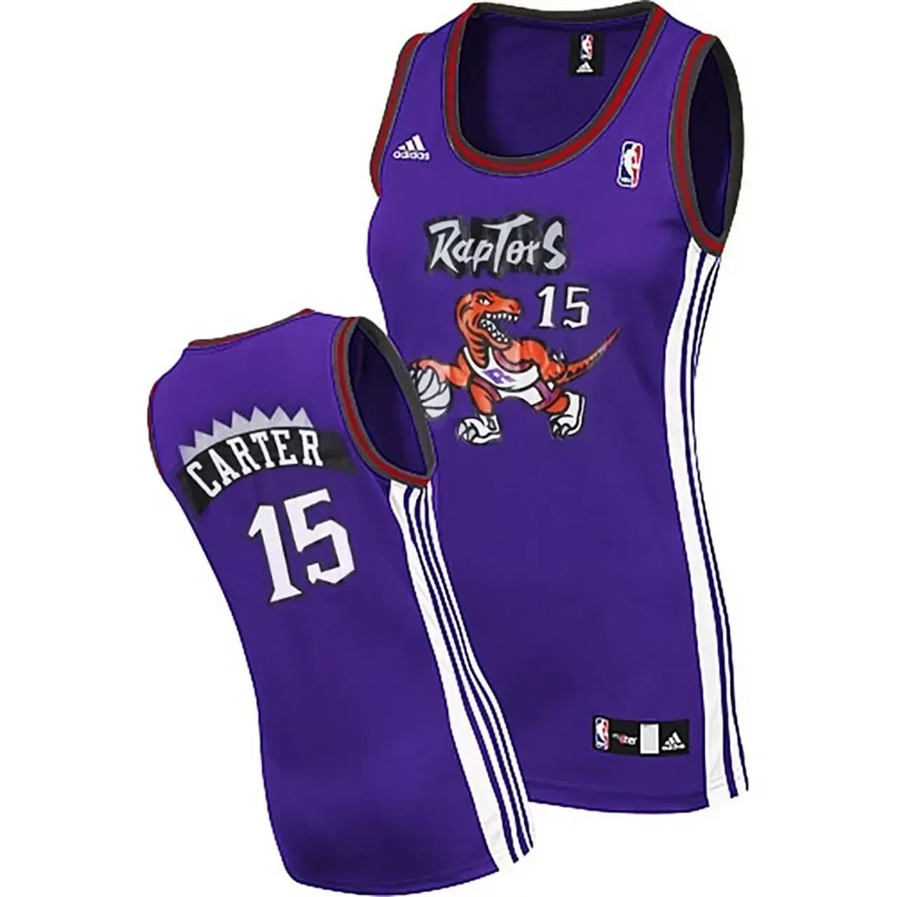 Women's Vince Carter Toronto Raptors 15 Purple Basketball Jersey - JS122 