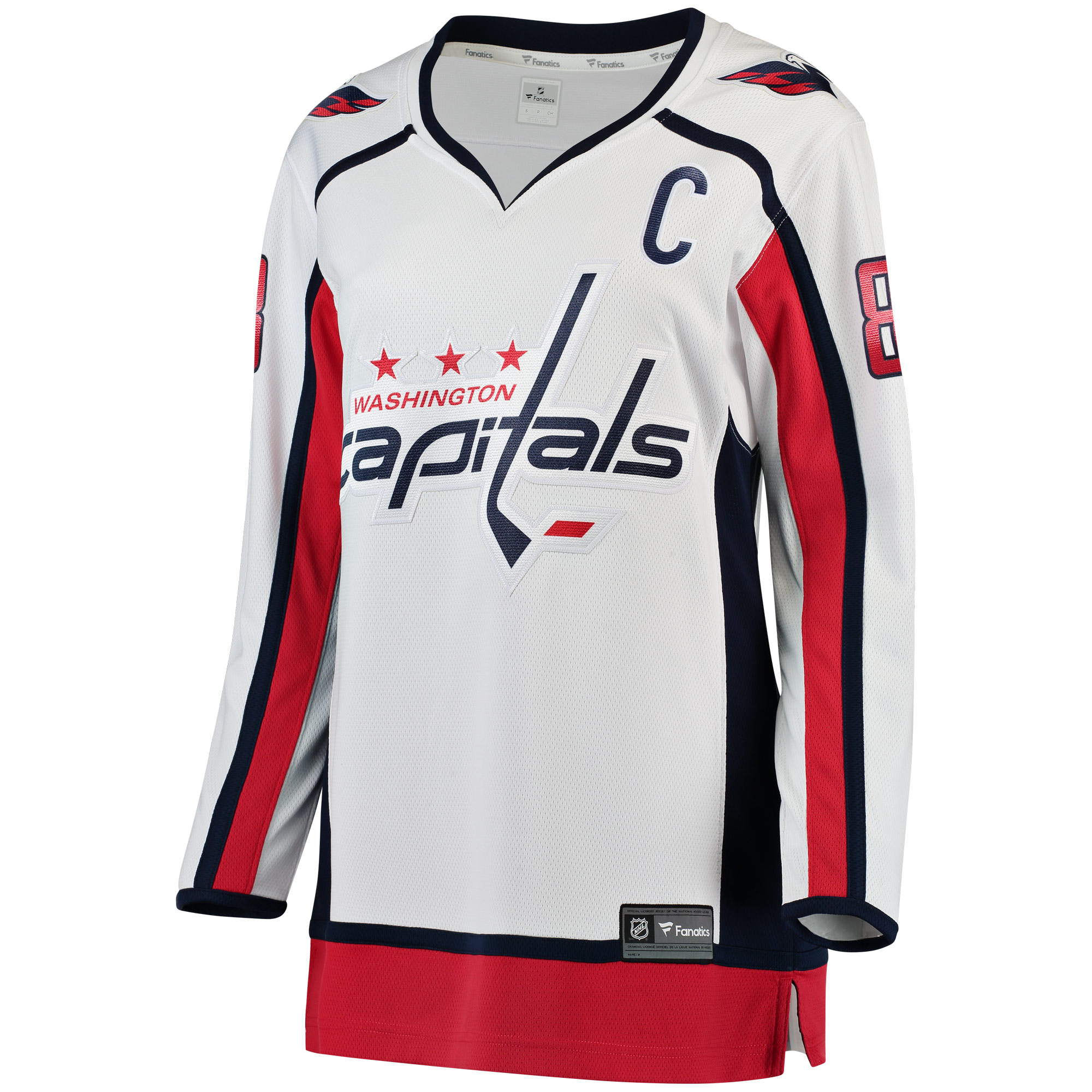Alternative view of Women's Washington Capitals Alexander Ovechkin White Breakaway Player Hockey Jersey - JS561 