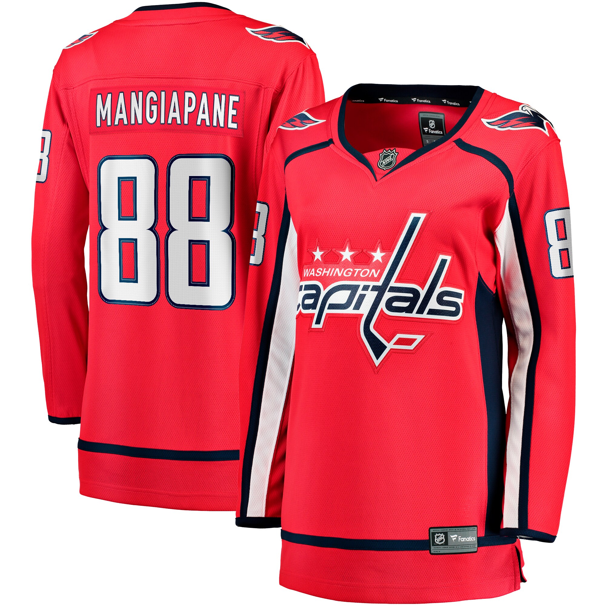 Women's Washington Capitals Andrew Mangiapane Red Home Premier Breakaway Player Hockey Jersey - JS606 