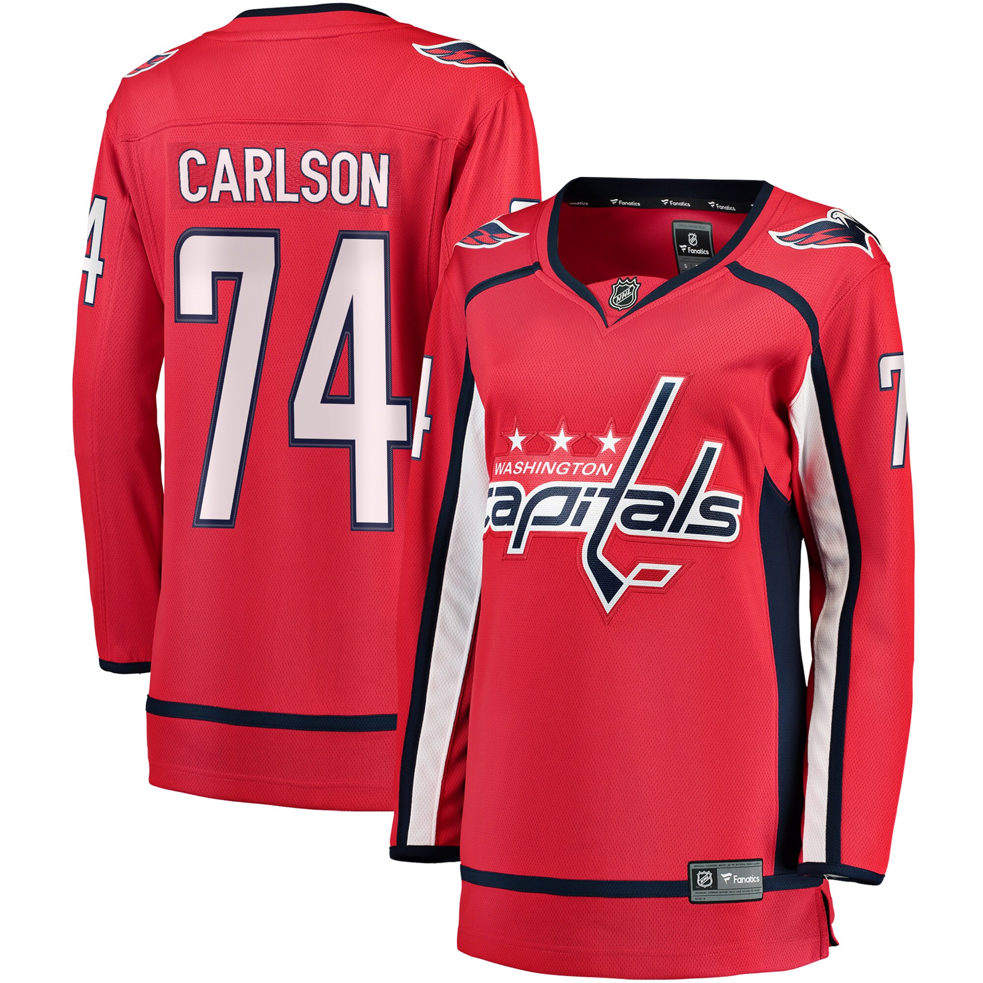 Women's Washington Capitals John Carlson Red Breakaway Player Hockey Jersey - JS749 