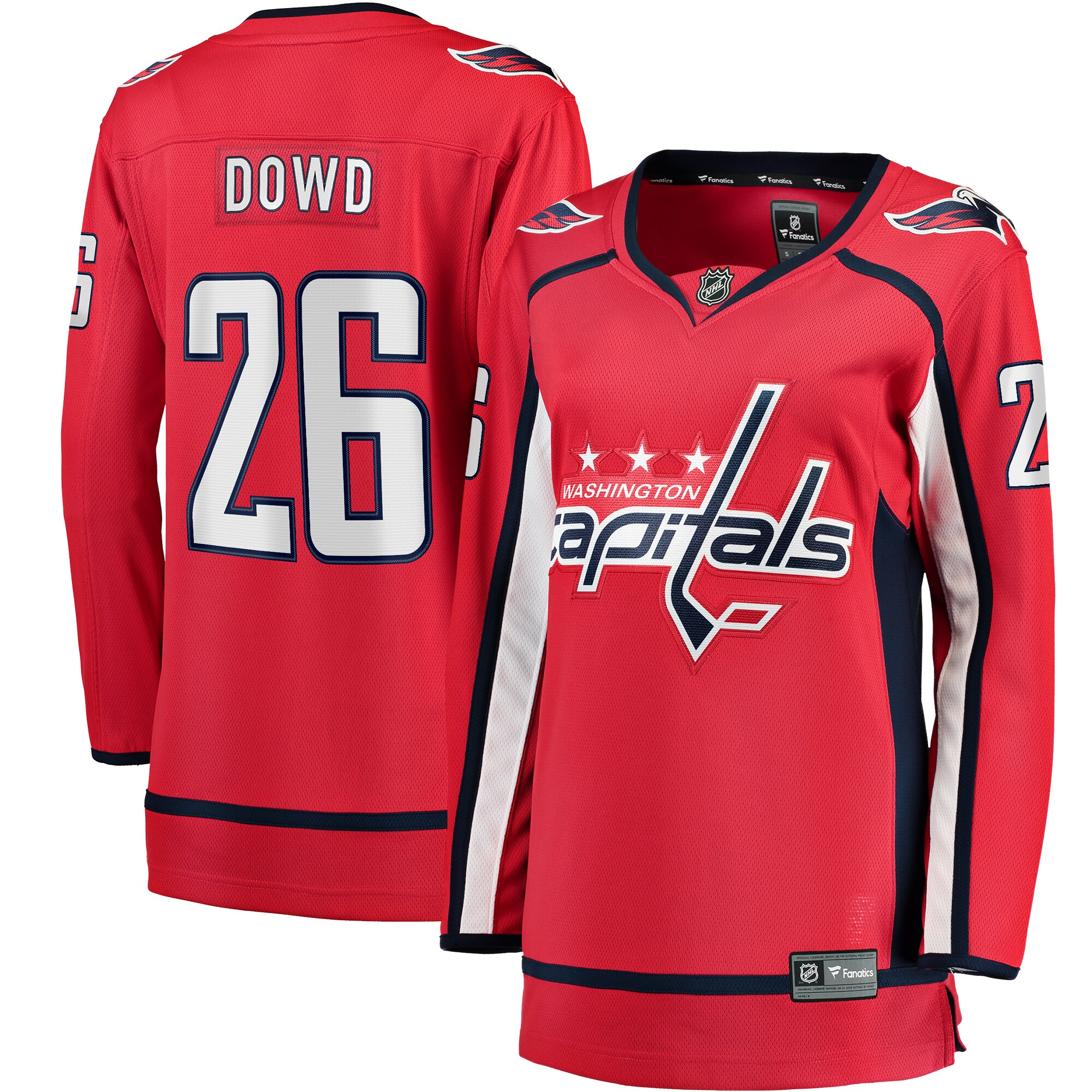 Women's Washington Capitals Nic Dowd Red Home Breakaway Player Hockey Jersey - JS115 