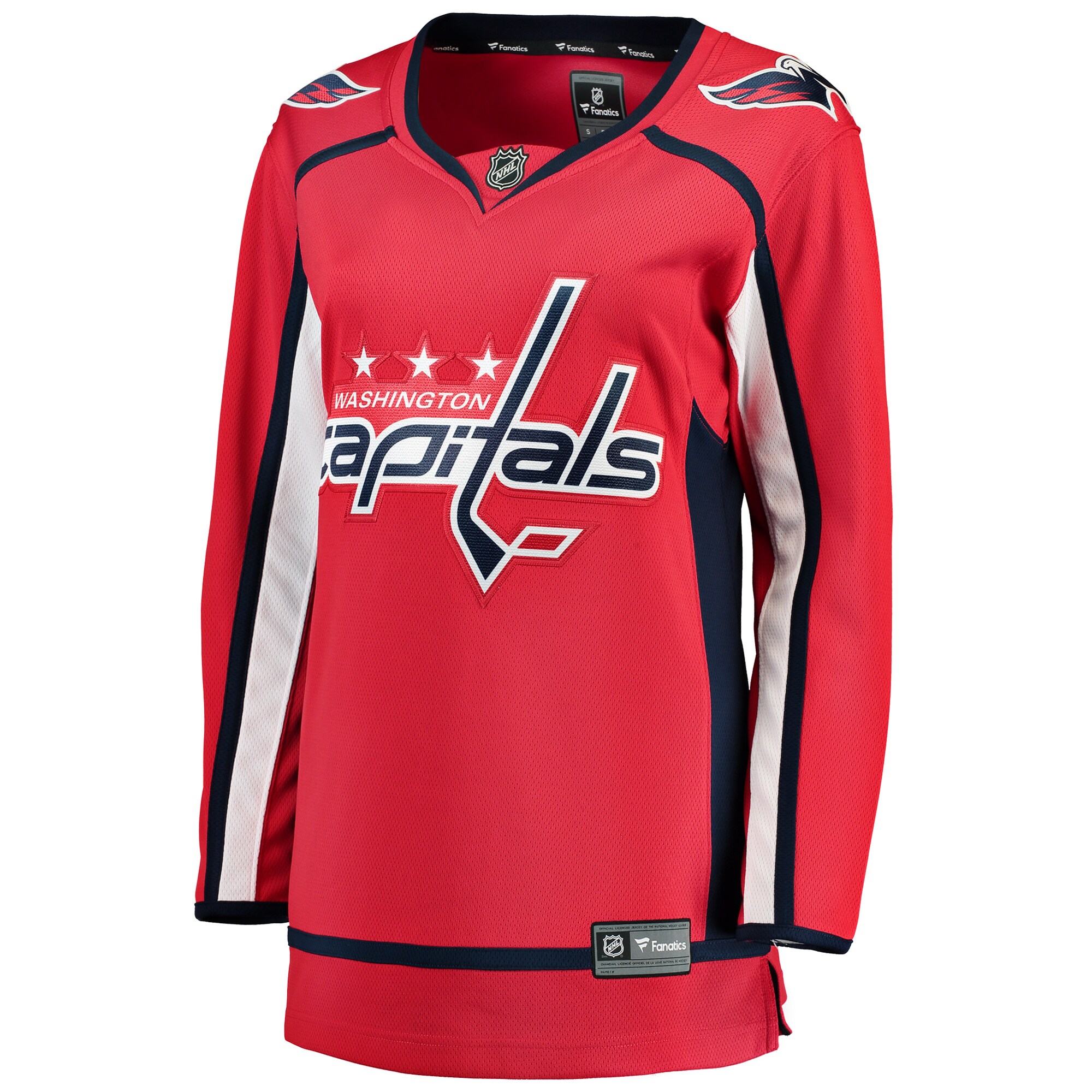 Alternative view of Women's Washington Capitals Red Breakaway Home Jersey - JS922 