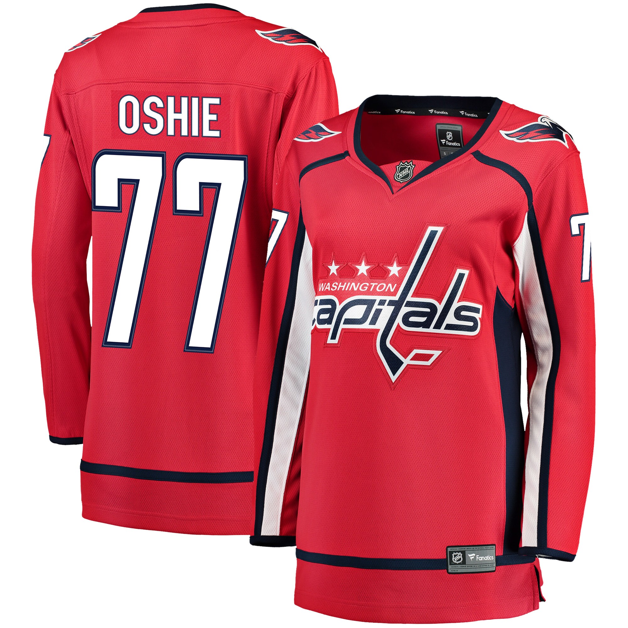 Women's Washington Capitals TJ Oshie Red Breakaway Player Jersey - JS947 